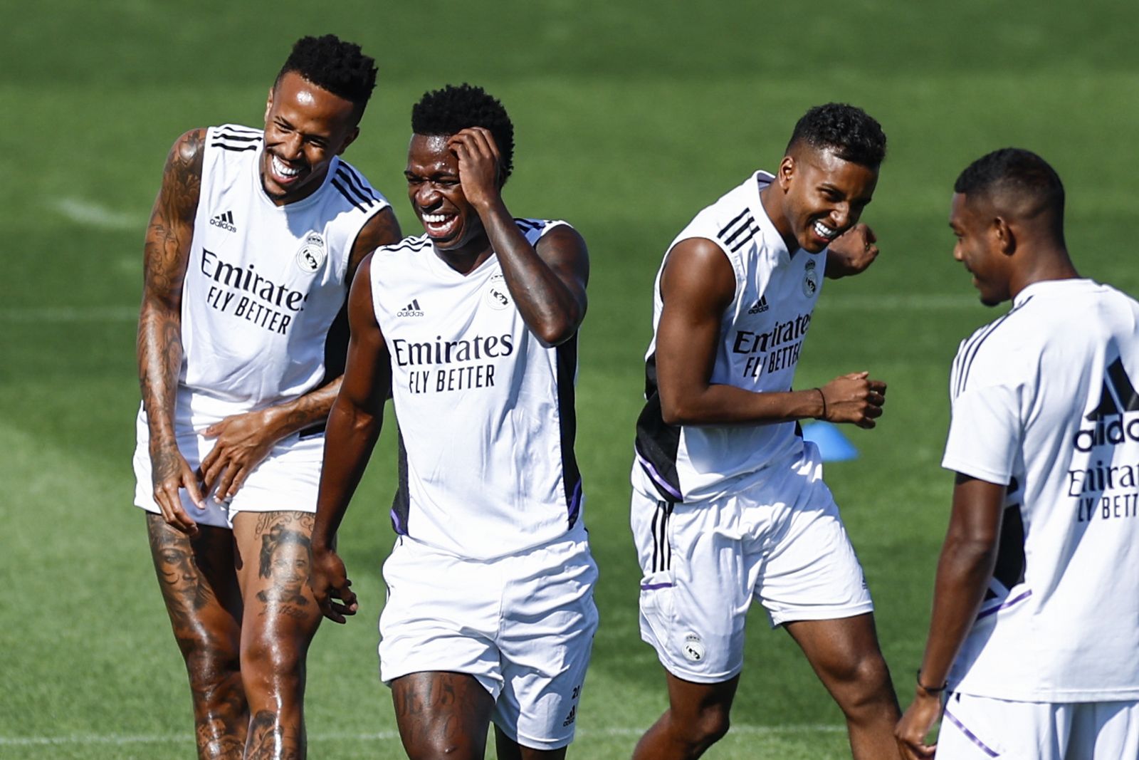 Militao, Vinicius y Rodrygo.