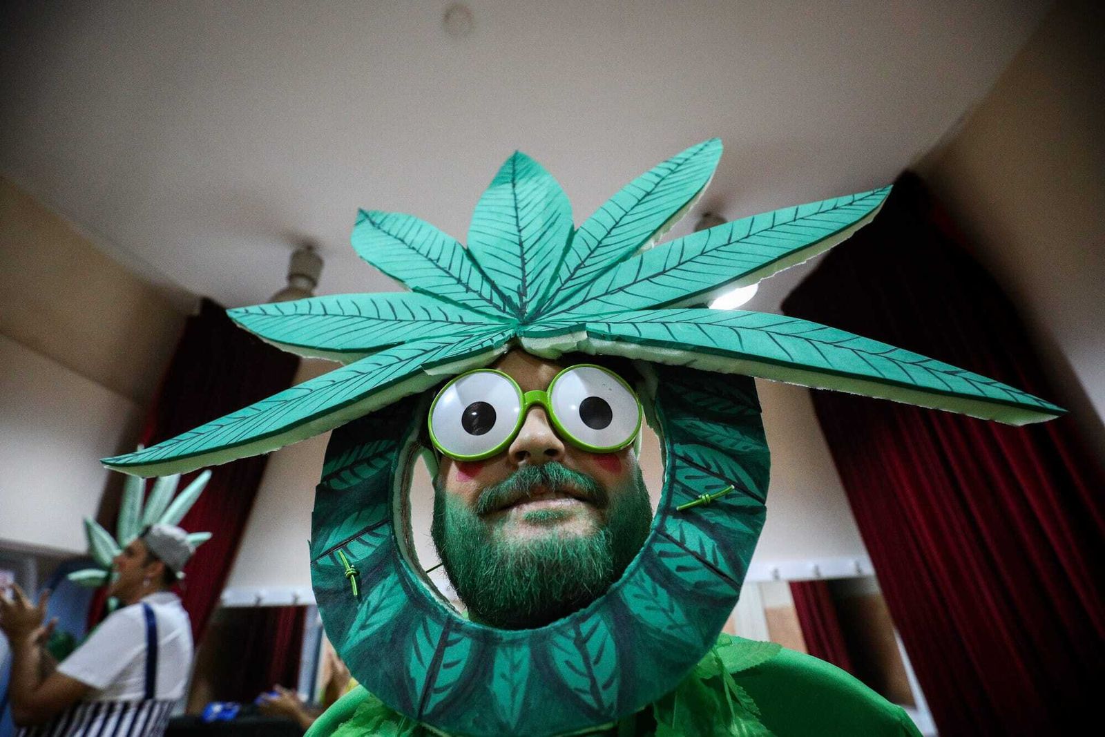 El ambiente en los camerinos del teatro