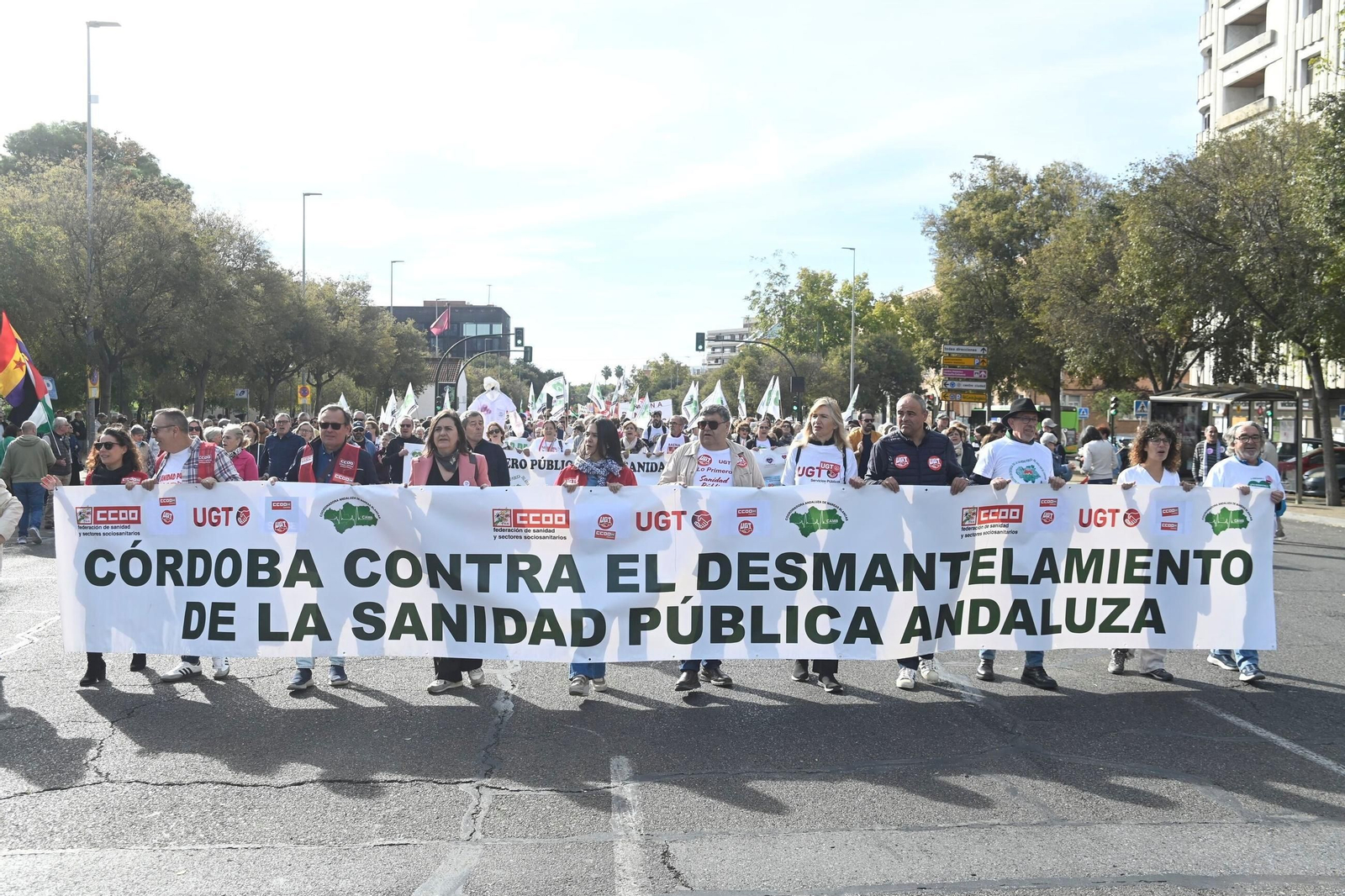 La manifestación en defensa de la sanidad pública en Córdoba