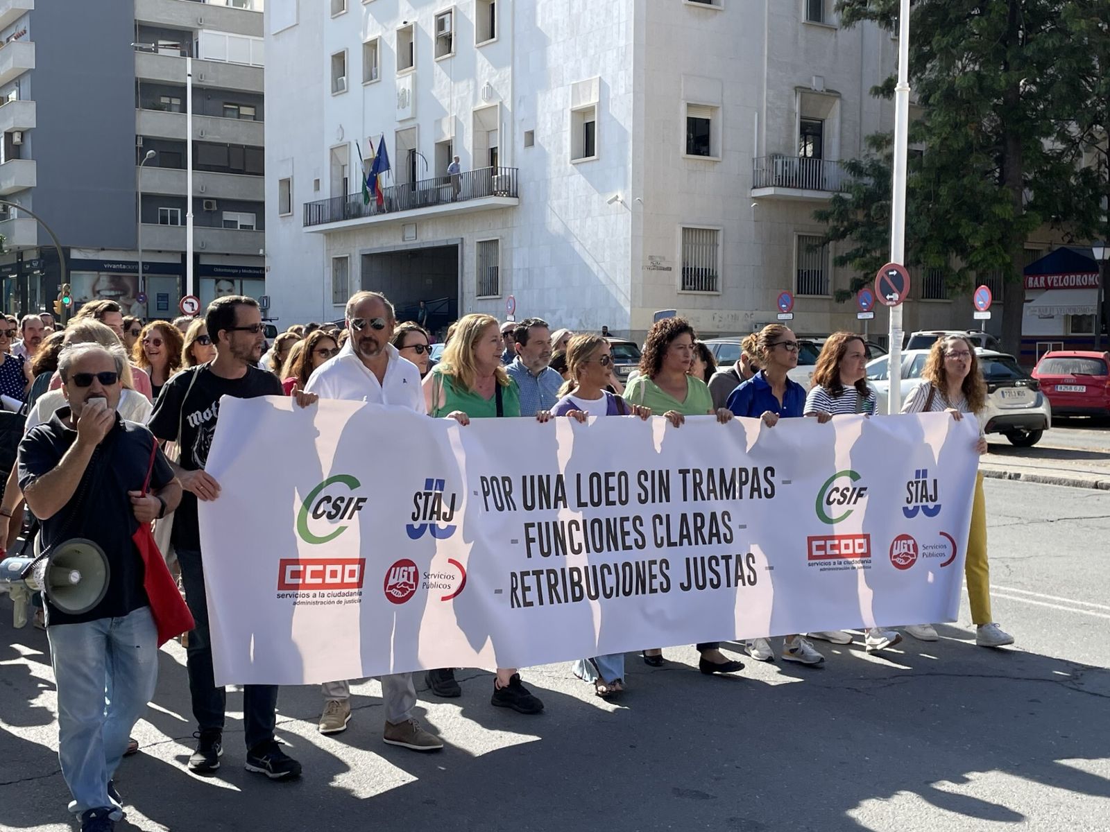 Los funcionarios de Justicia de Huelva vuelven a manifiestarse este miércoles por un reconocimiento de sus derechos laborales