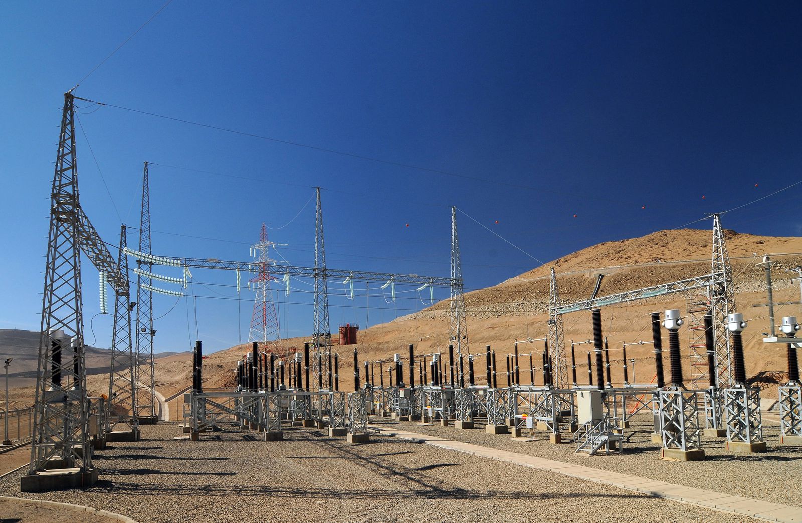 La subestación eléctrica chilena en la que trabaja la multinacional andaluza.