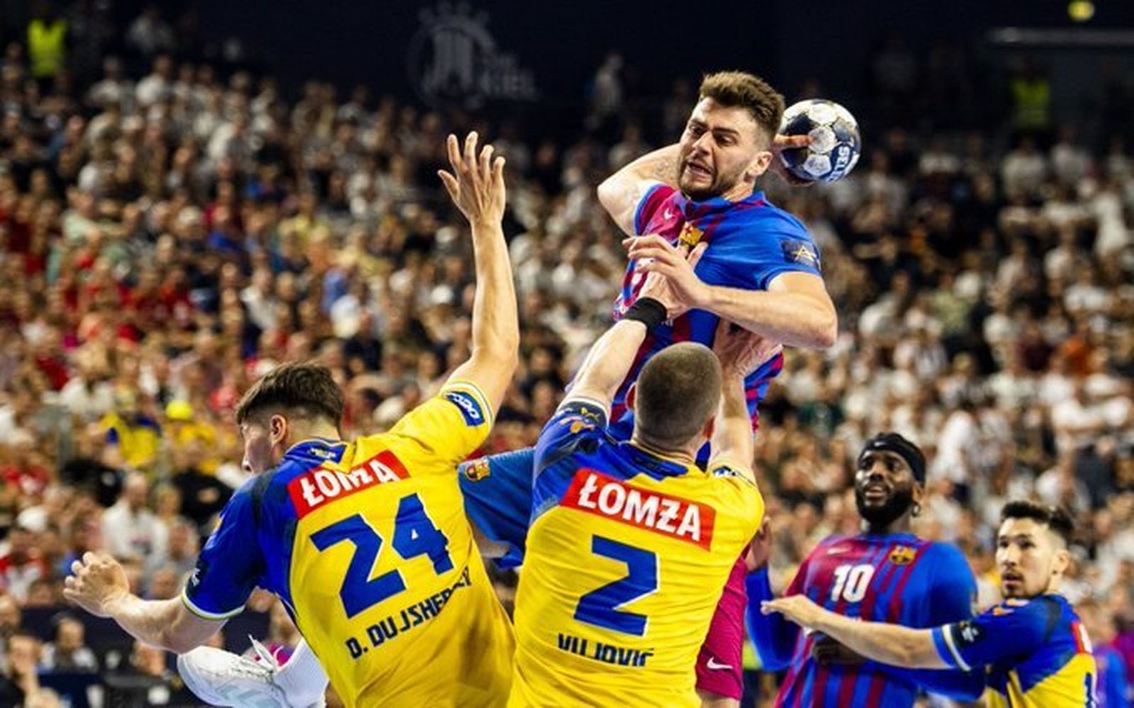 Un momento de la final del Barcelona ante los polacos