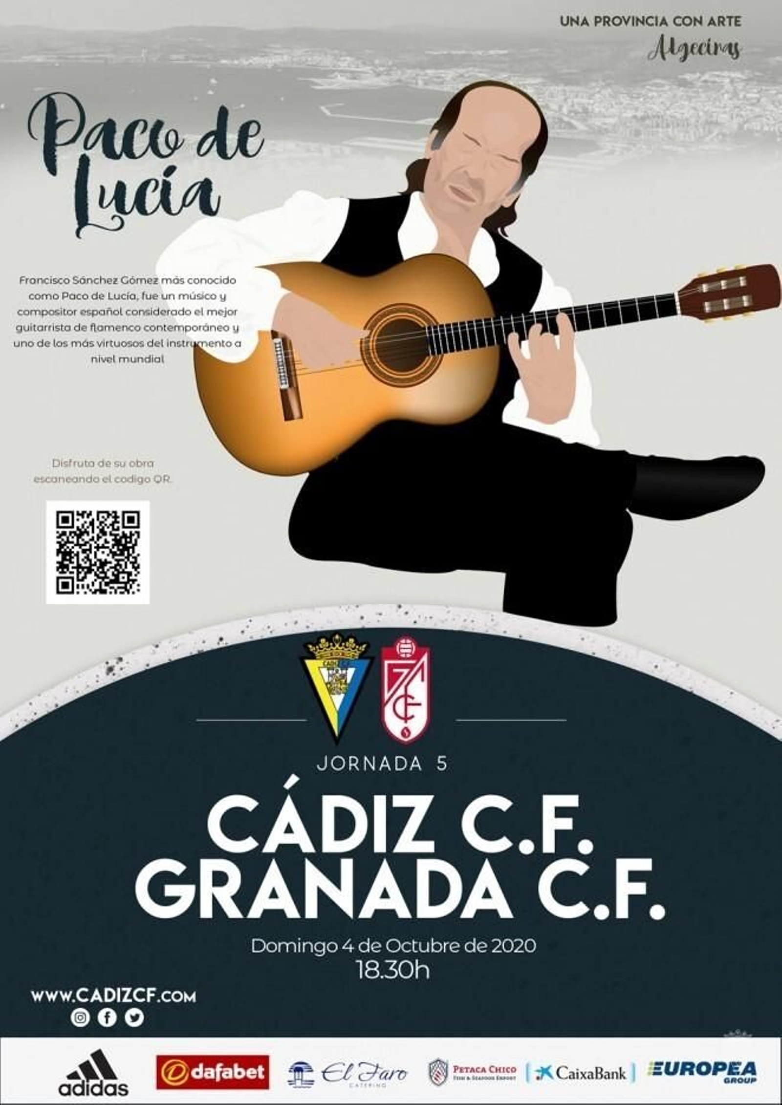 Cartel del partido contra el Granada.