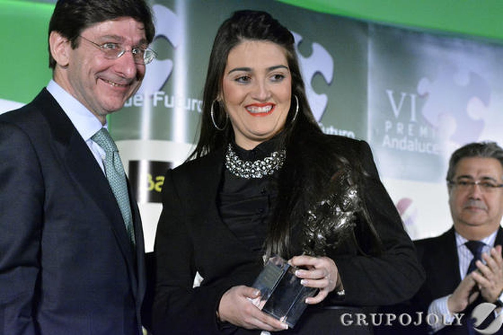 Begoña Arana, premiada en la categoría Acción Social. / Reportaje gráfico: Juan Carlos Vázquez y Manuel Gómez