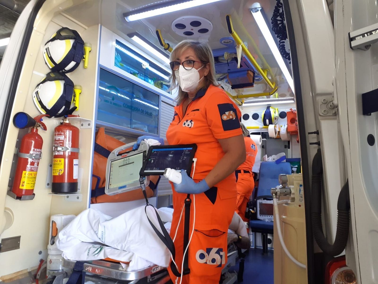 Una sanitaria del 061