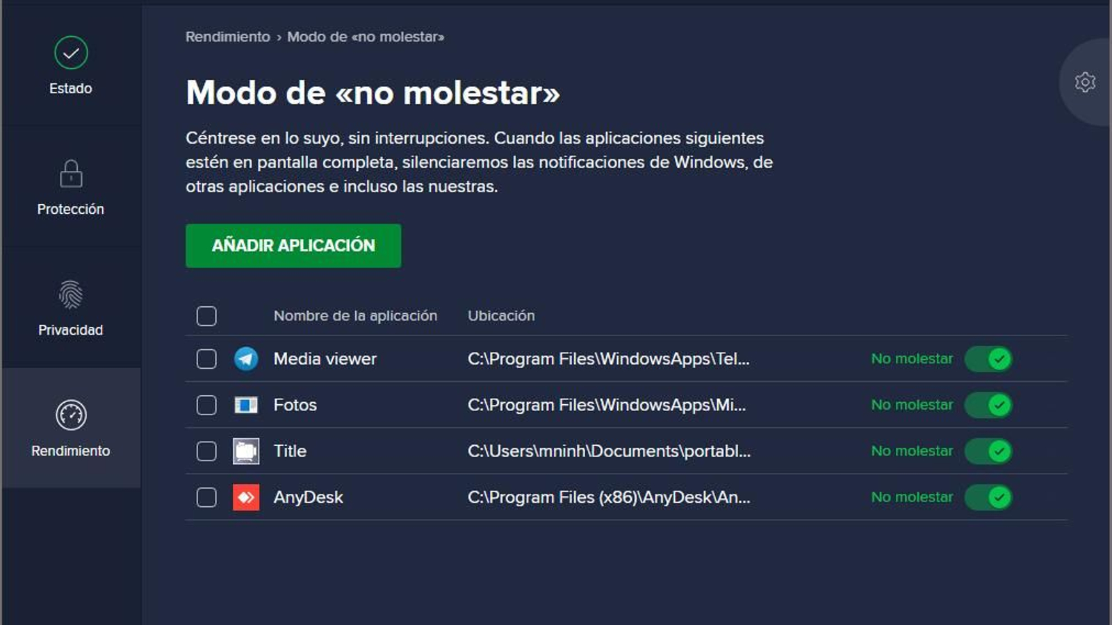 Imágenes del antivirus Avast Premium Security