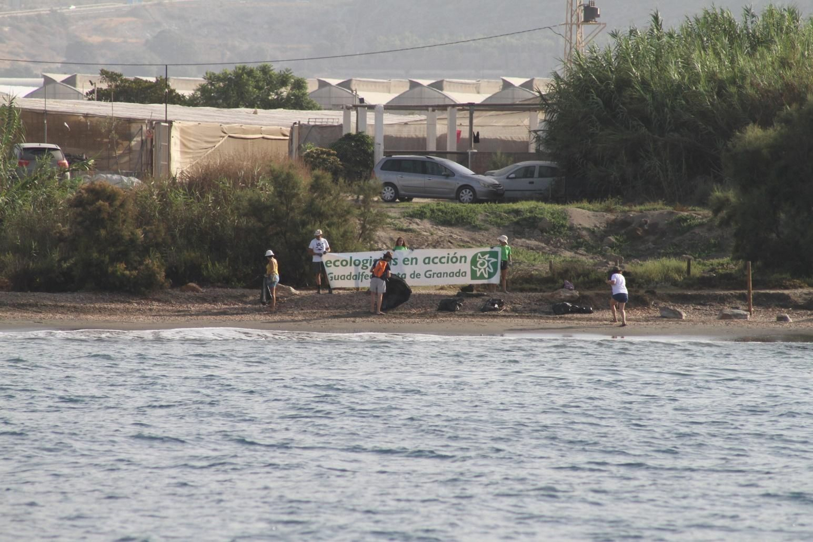 Imagen de la acción realizada por Ecologistas en Acción.
