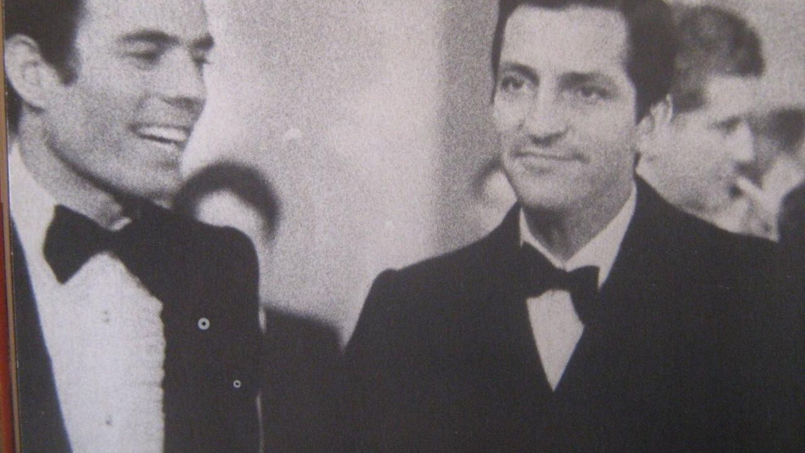 Julio Iglesias con Adolfo Suárez, uno de sus grandes valedores, en el Festival de Eurovisión de 1970