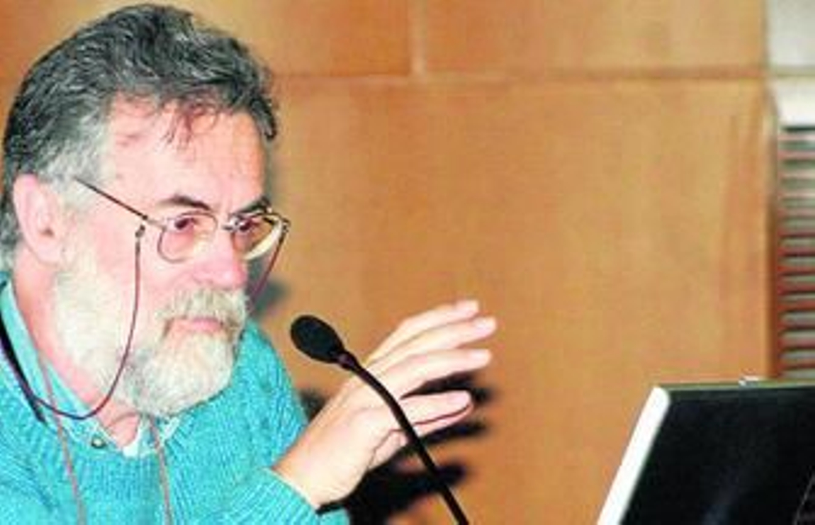 Ricardo Amils Pibernat, durante una conferencia en Huelva.
