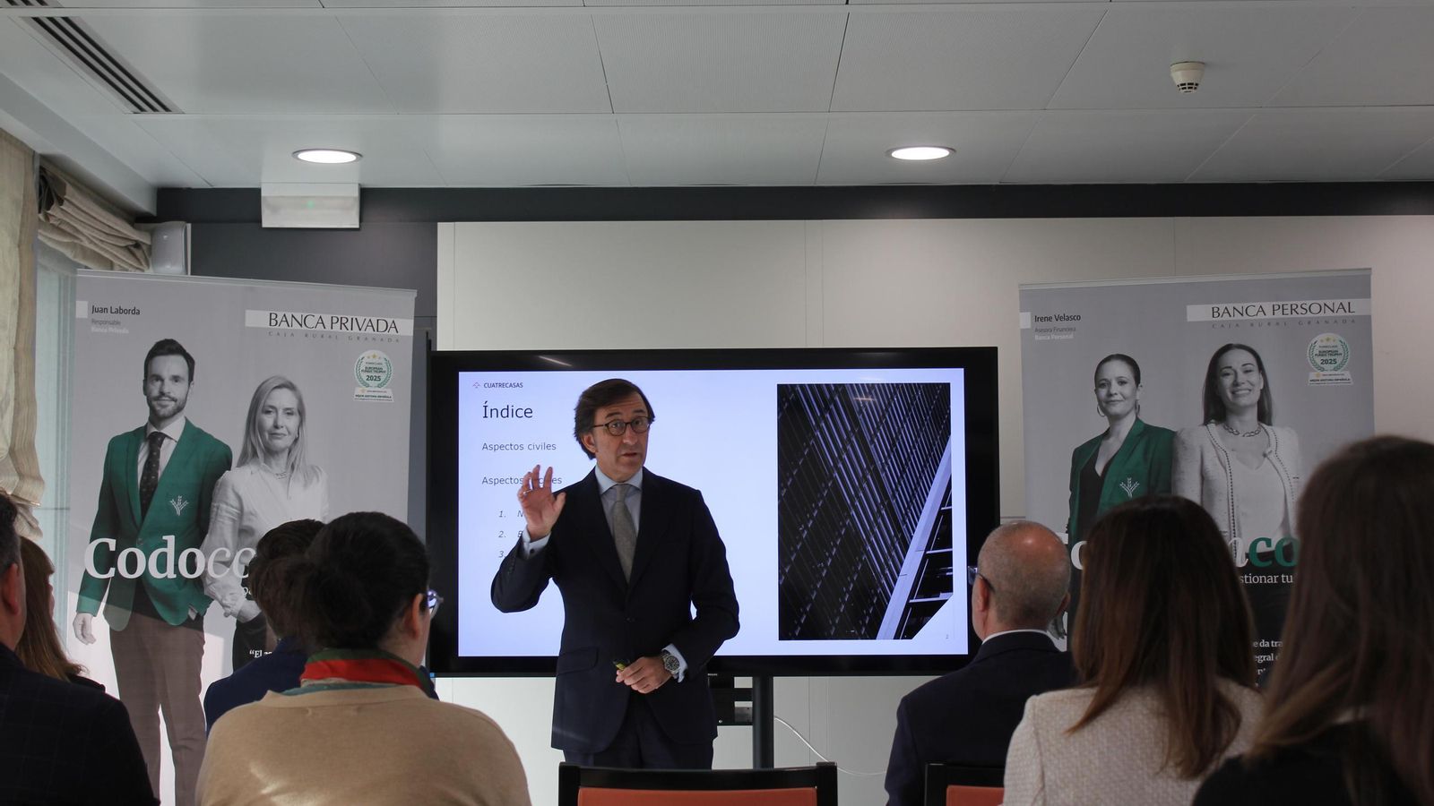 Luis Bravo, socio de Cuatrecasas, durante su intervención.