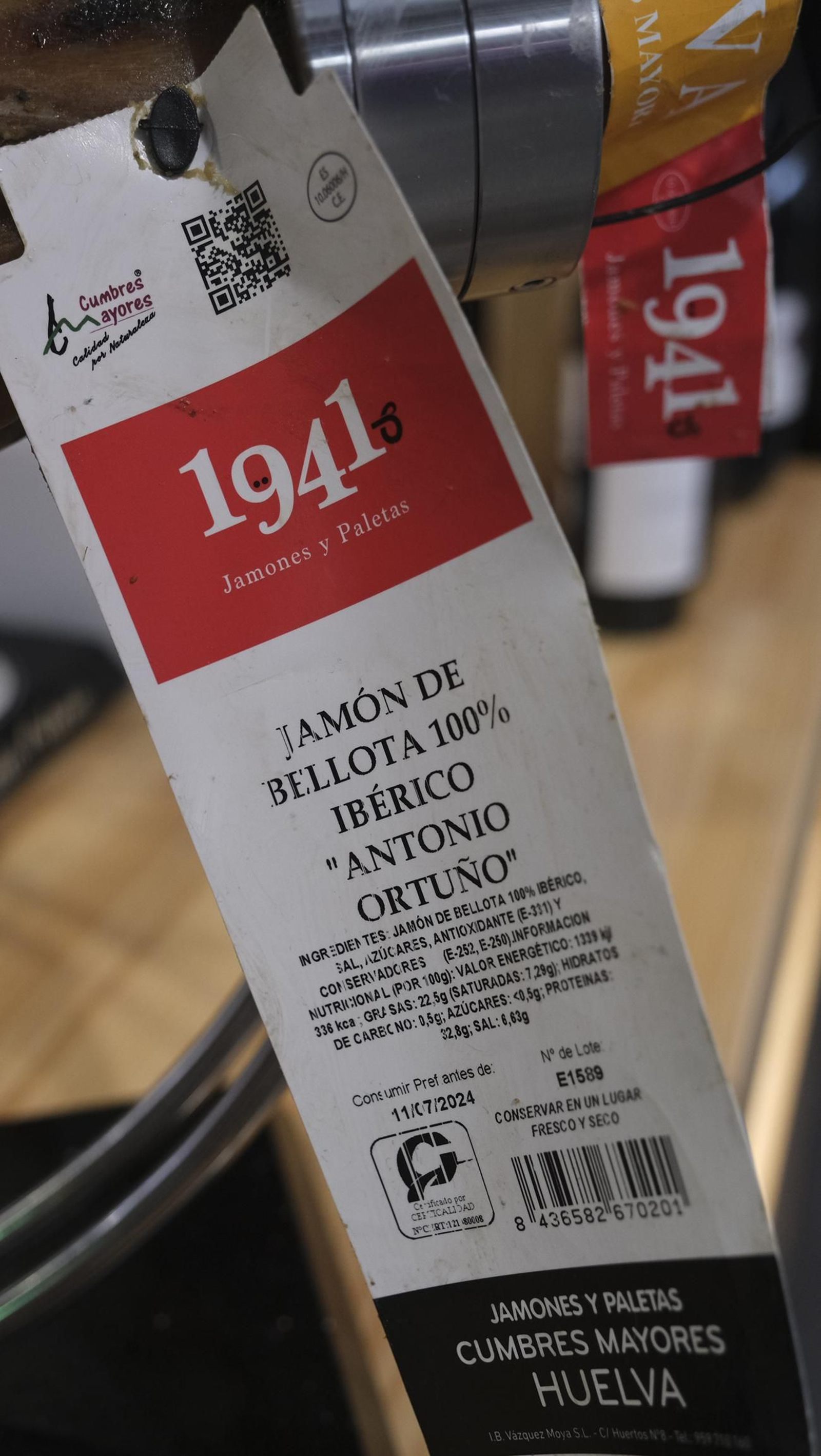 Restaurante Jamonería Antonio Ortuño, en el Mercado Central de Almería