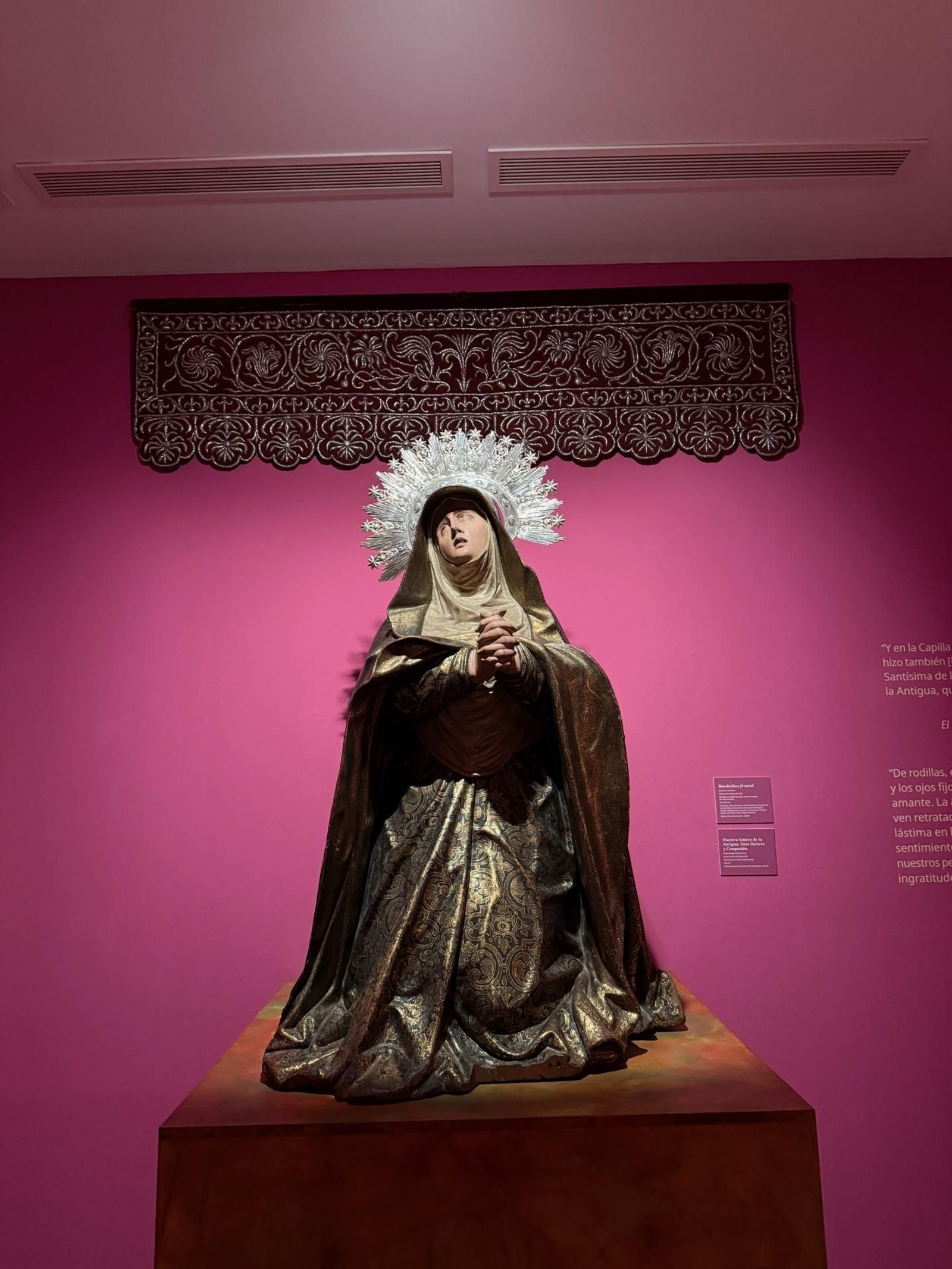 La Virgen de la Antigua, Siete Dolores y Compasión atribuida a Pedro Roldán.