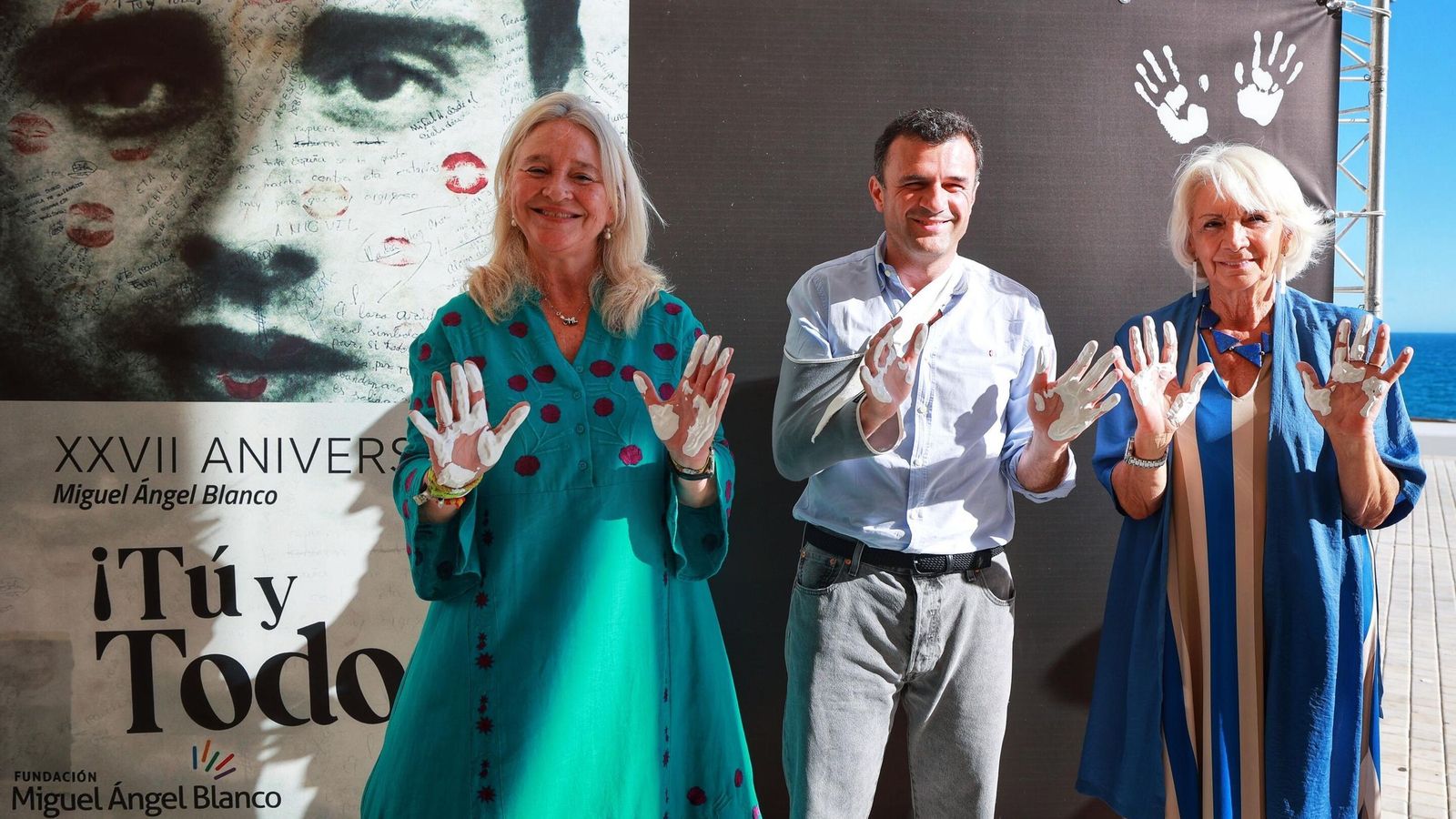 Oro momento del acto de homenaje del PP de Cádiz a Miguel Ángel Blanco.