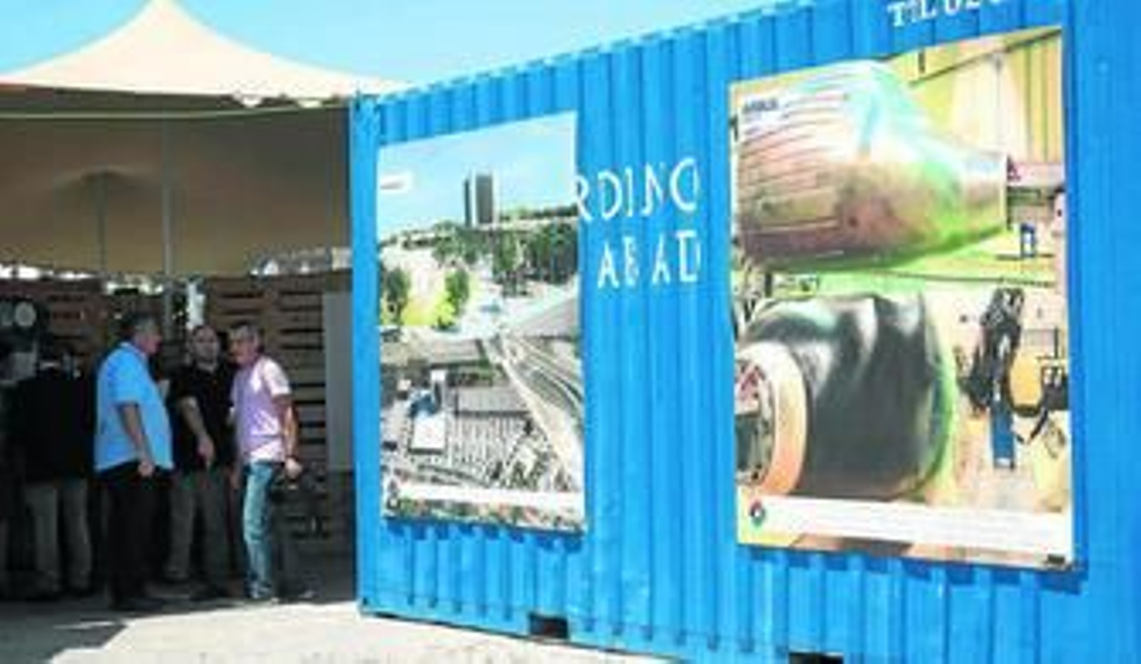 Una de las zonas de la exposición 'Impulsores de la Bahía'.