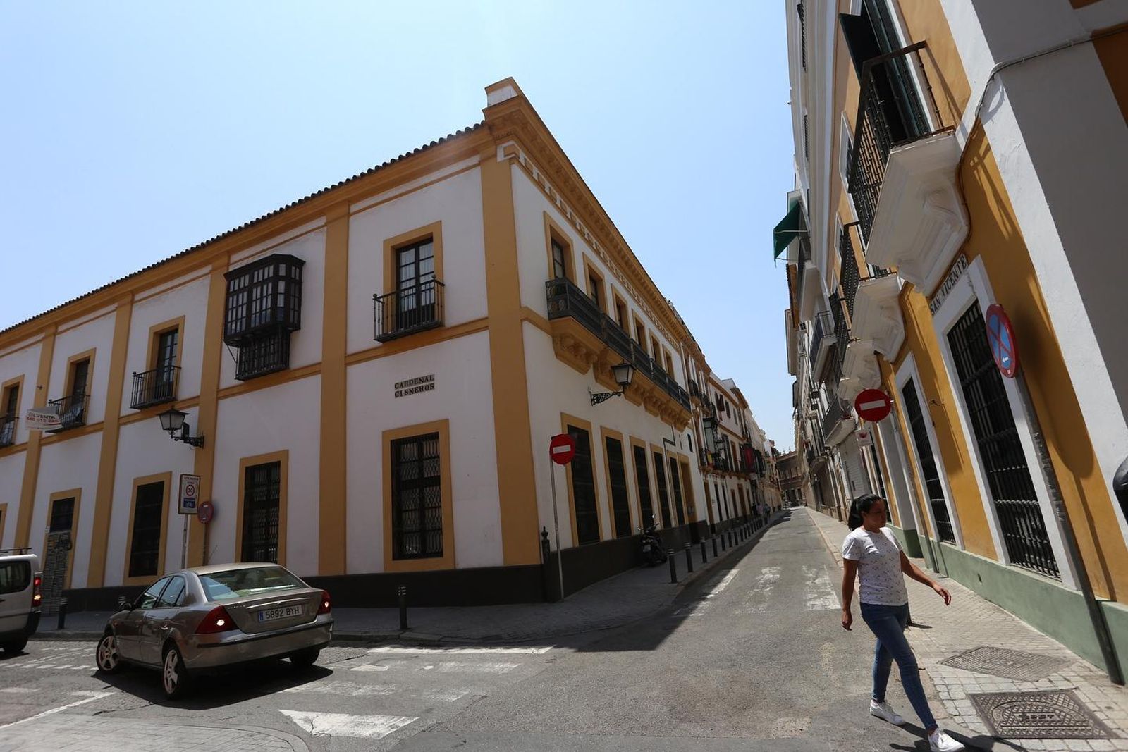 Uno de los tramos de San Vicente que se van a reurbanizar.