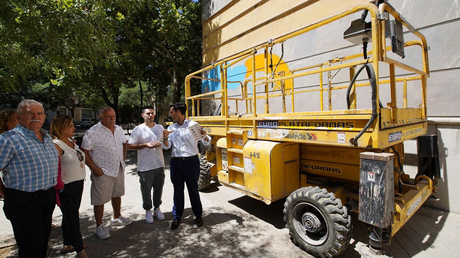 Proceso para los nuevos murales.