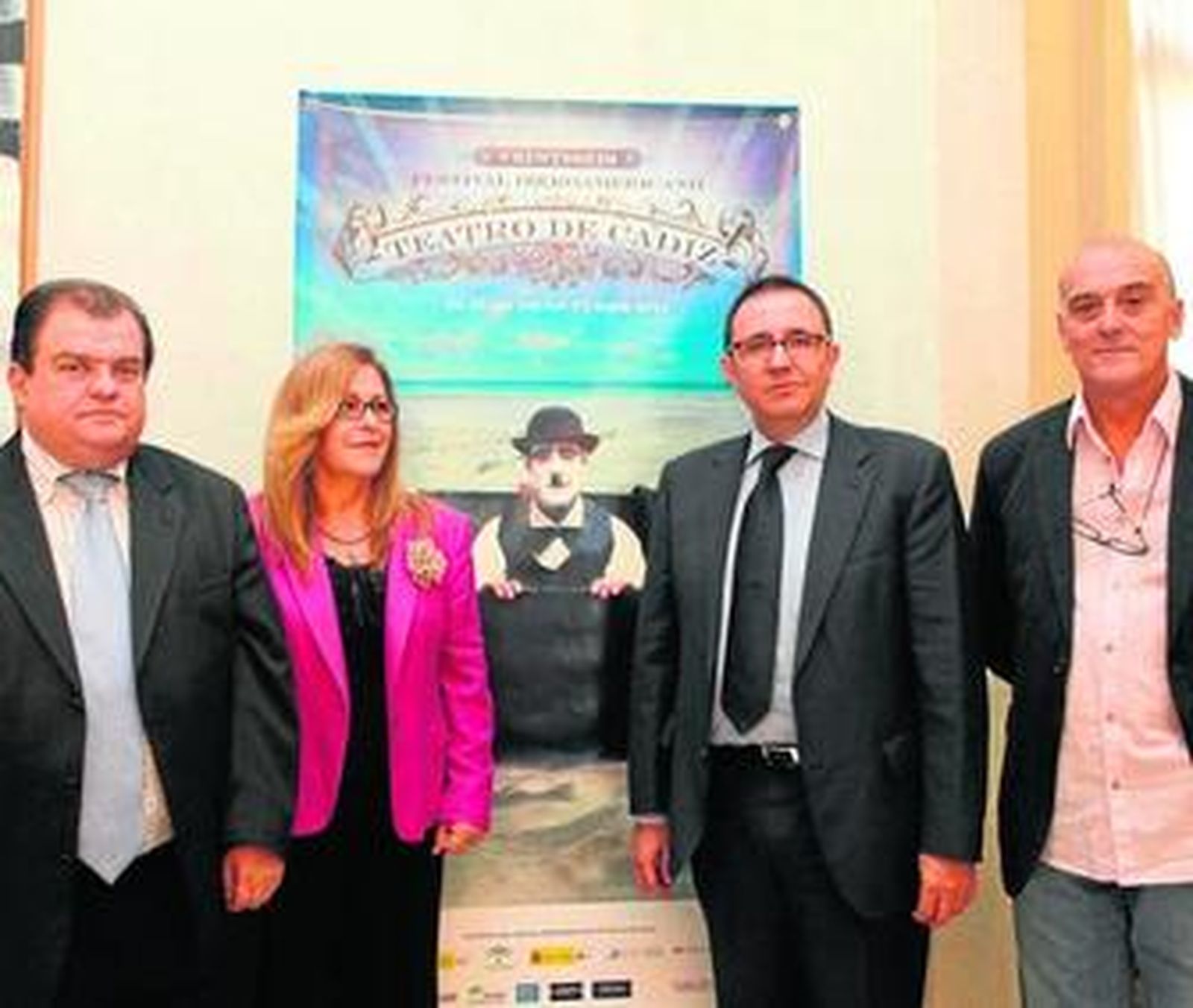 De izquierda a derecha, Antonio Castillo, Yolanda Peinado, Félix Palomero y José Bablé, ayer en Madrid.