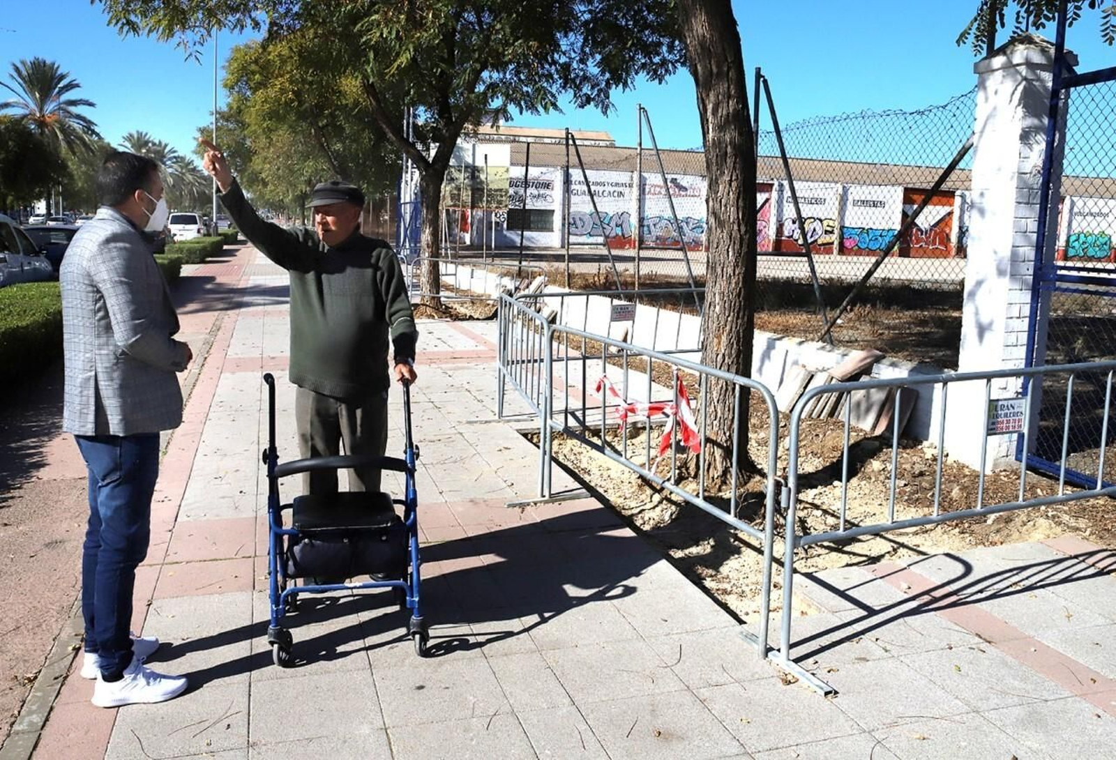 José Antonio Díaz, en la barriada de La Granja