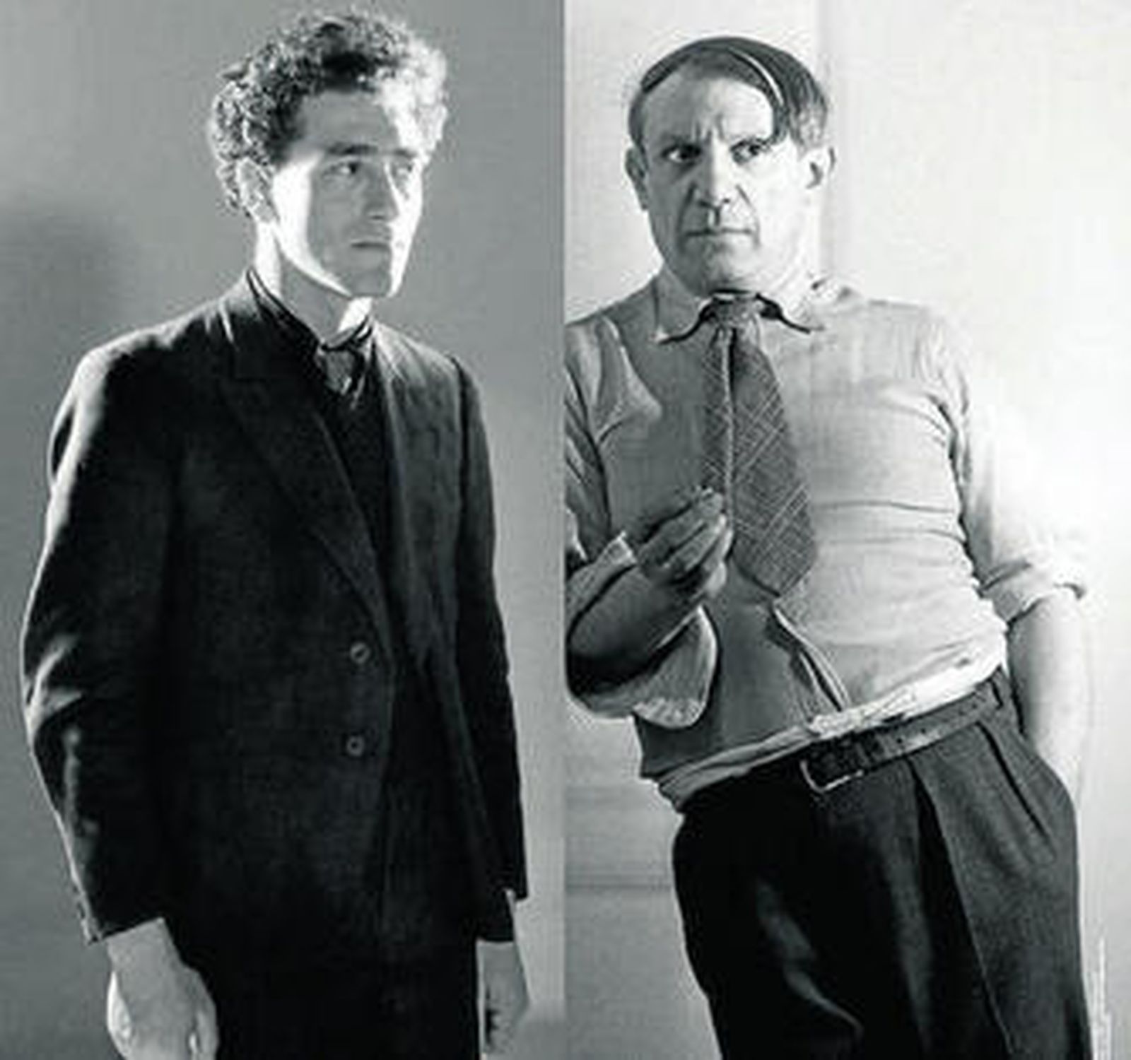 Giacometti y Picasso, en el catálogo de la exposición.