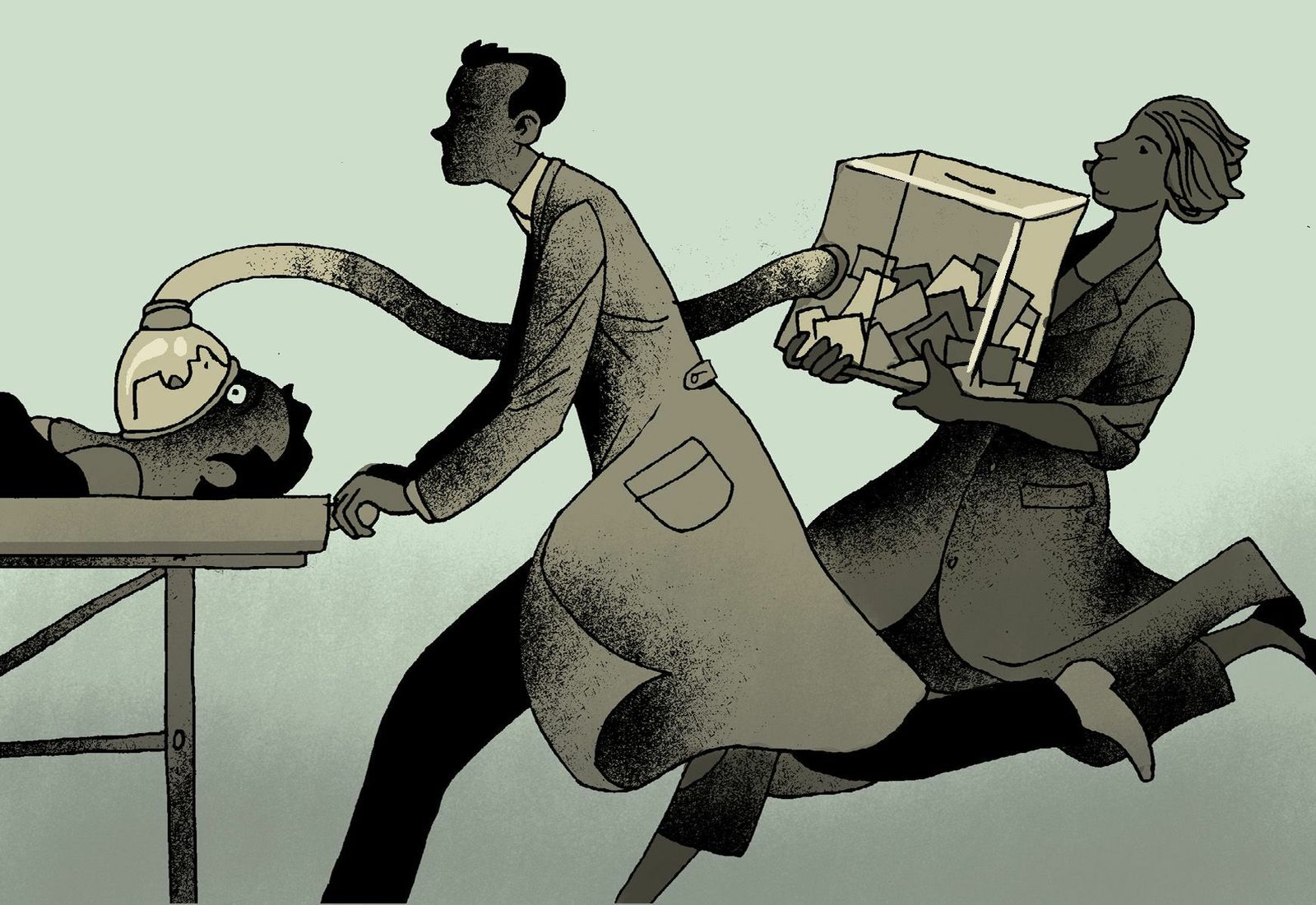 La noche de los respiradores artificiales.