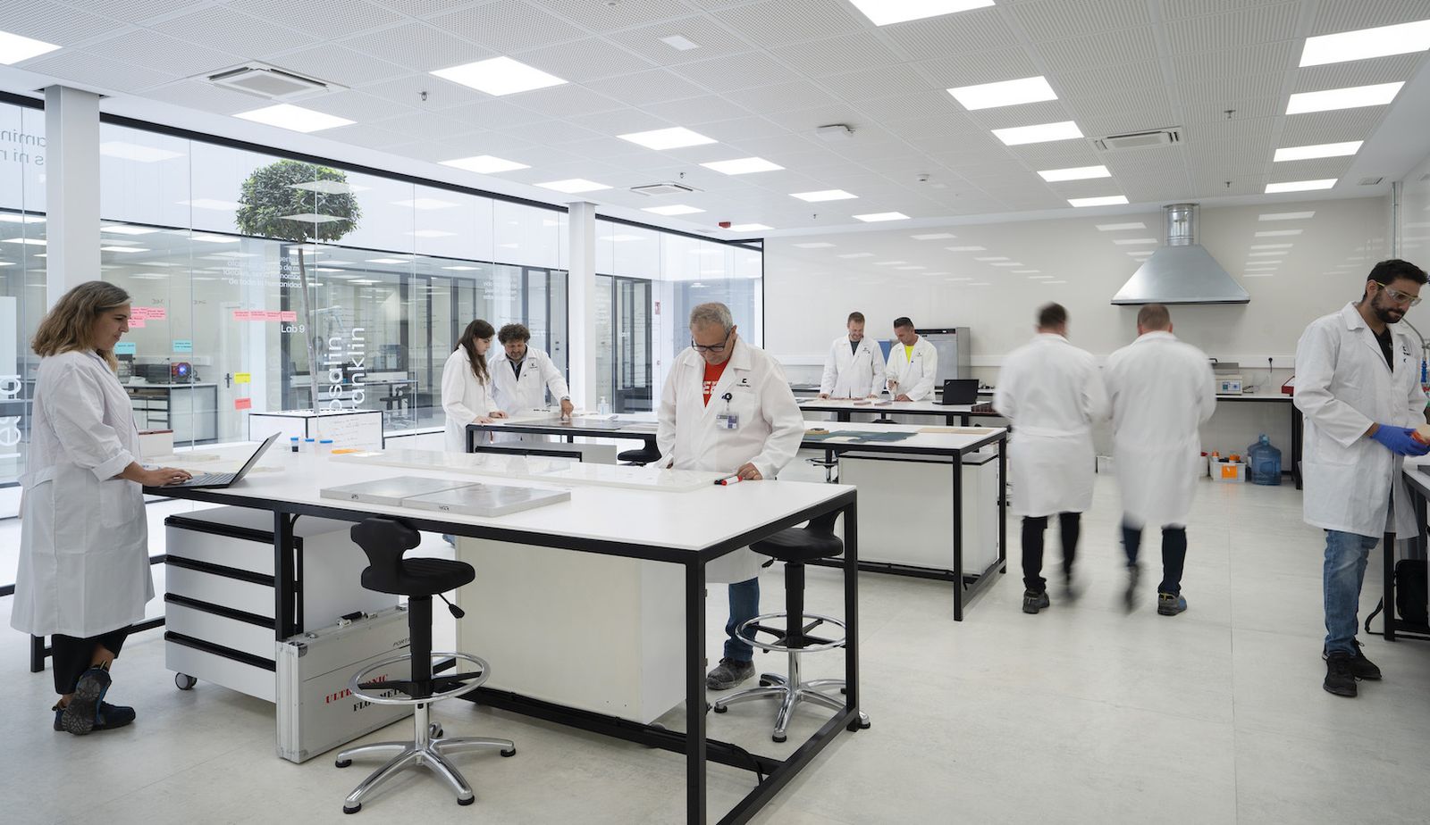 Interior de un laboratorio.