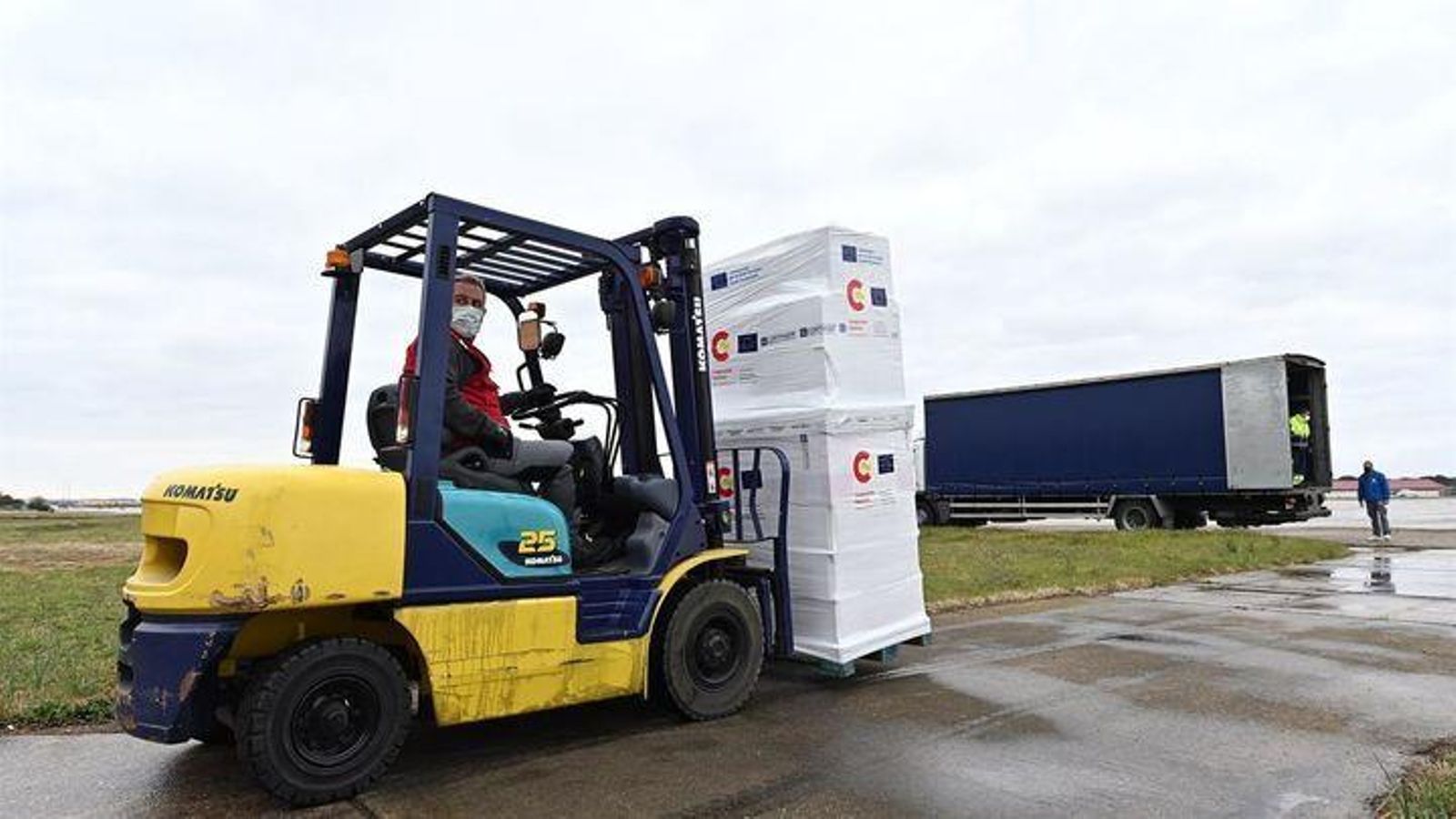 Uno de los muchos envíos solidarios que se están llevando a cabo con destino a las zonas fronterizas con Ucrania