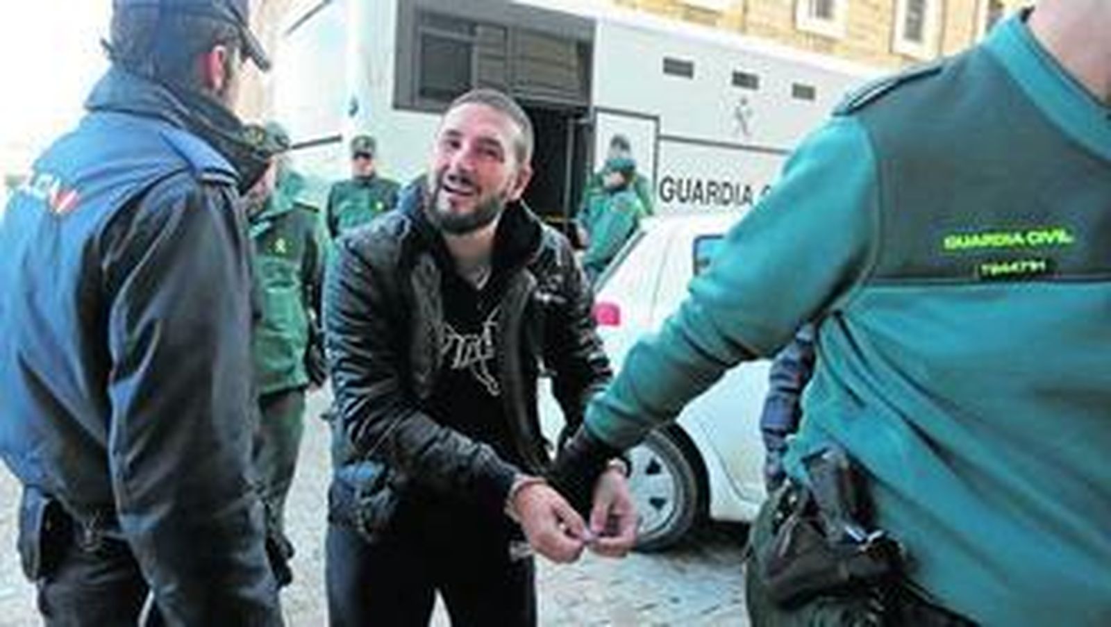 Iván Odero, 'El Niño' de Sanlúcar, a su entrada a la Audiencia Provincial.