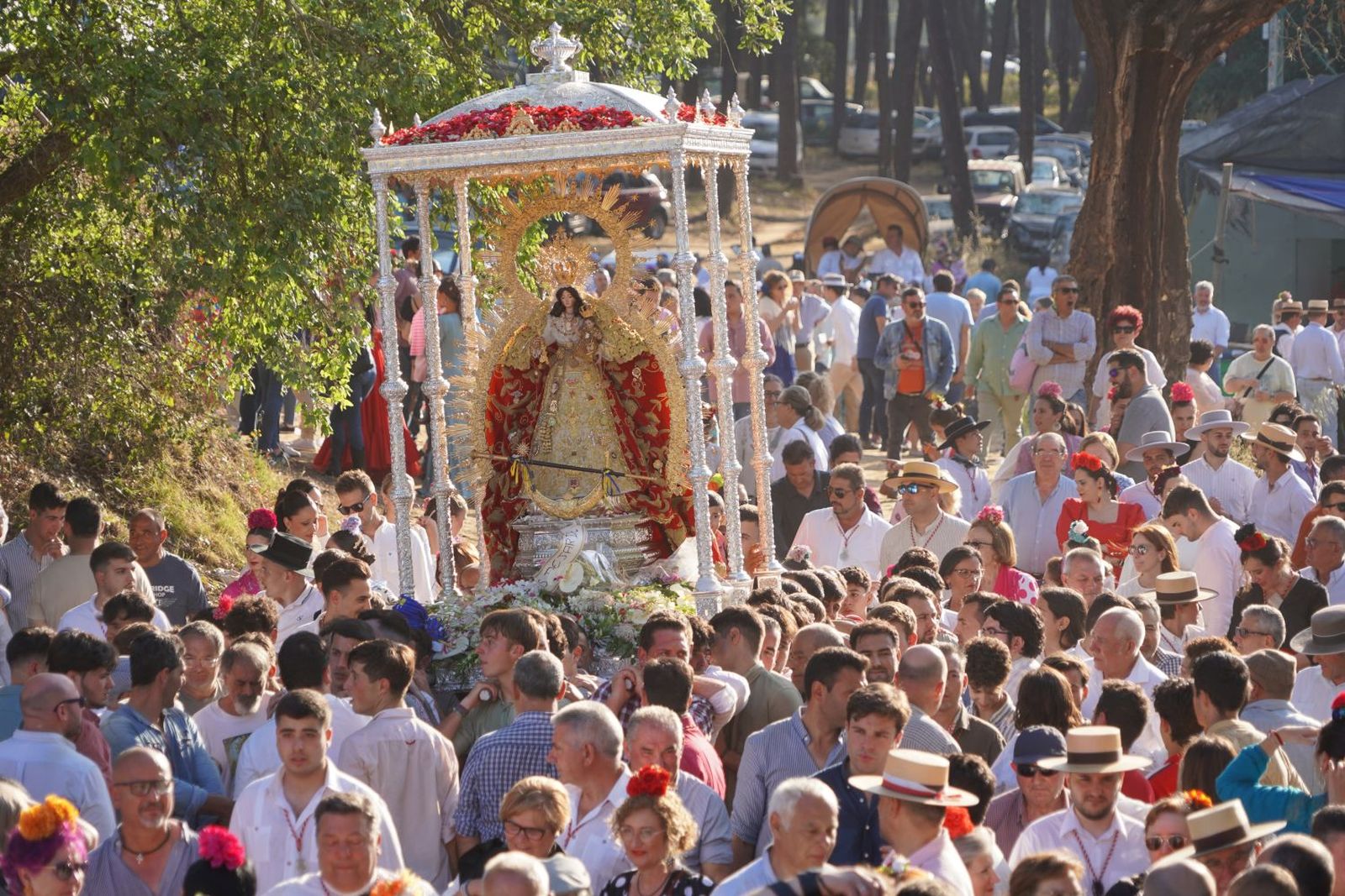 Recorrido del pasado año con motivo de la romería en honor a la Patrona de Moguer.