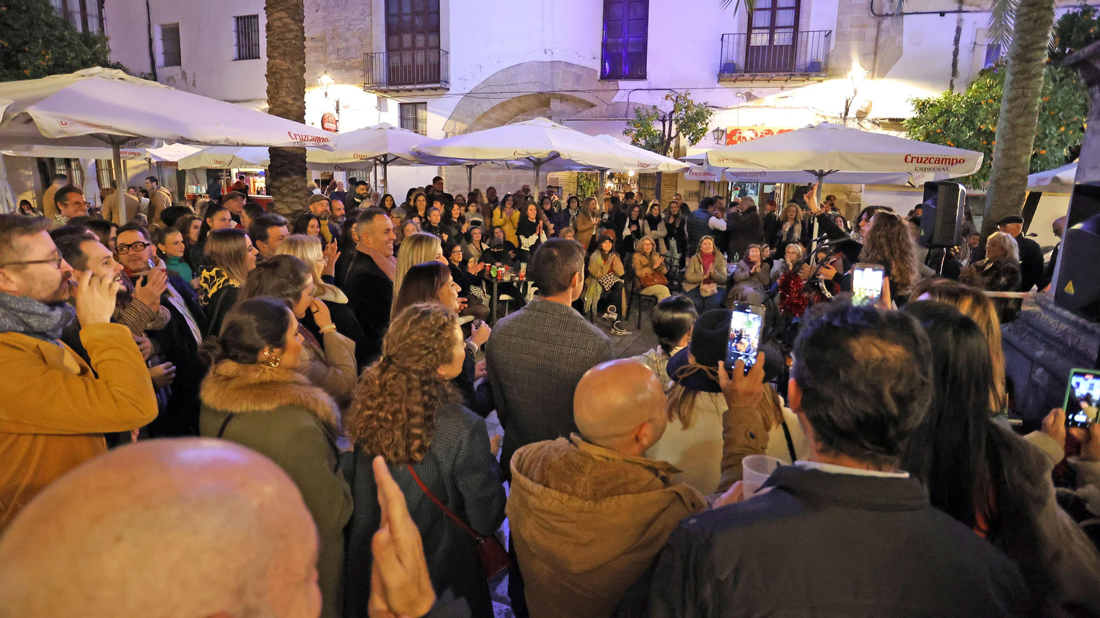Celebración de una zambombas en Jerez, durante la pasada Navidad.