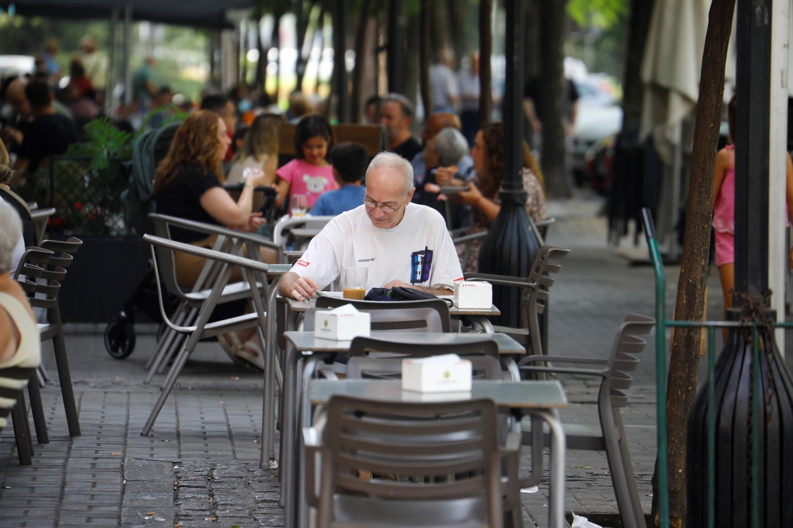 Ambiente en la avenida de Barcelona