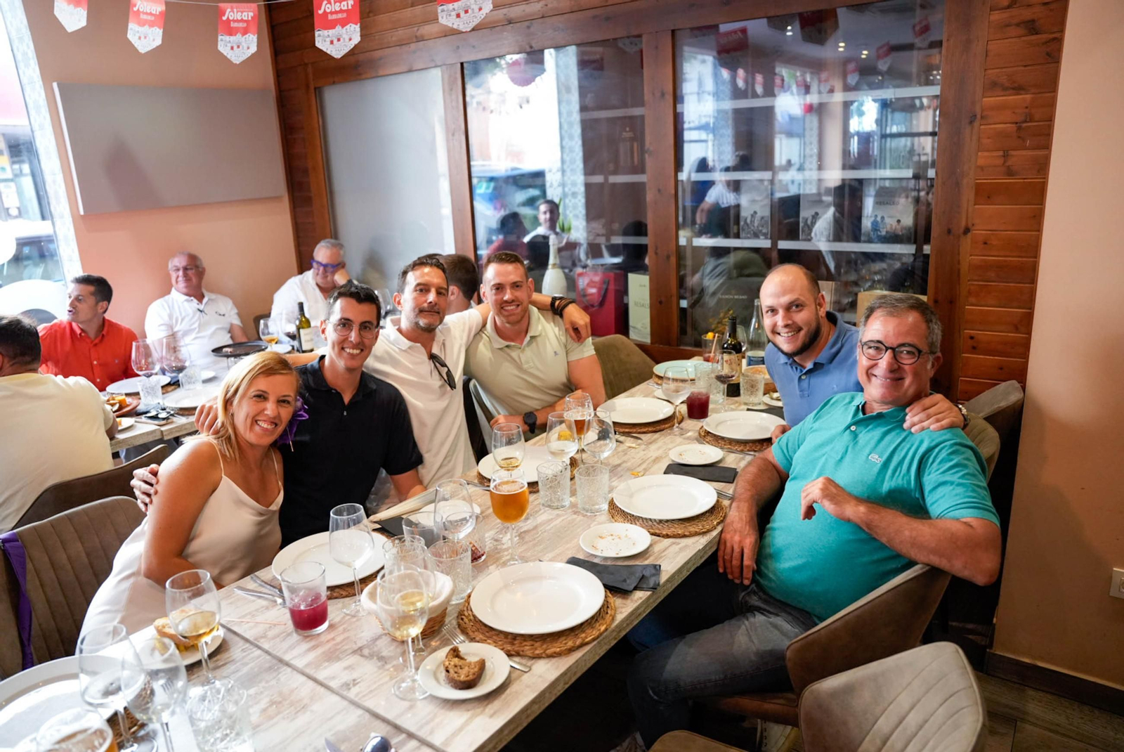 Disfrutando de la feria del mediodía en la jornada del jueves