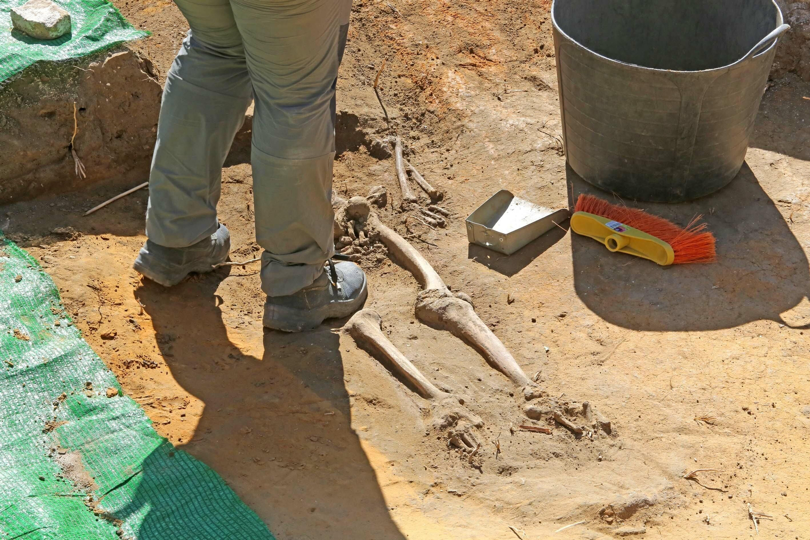 Hallazgo de una fosa con cadáveres en el Parque Scout