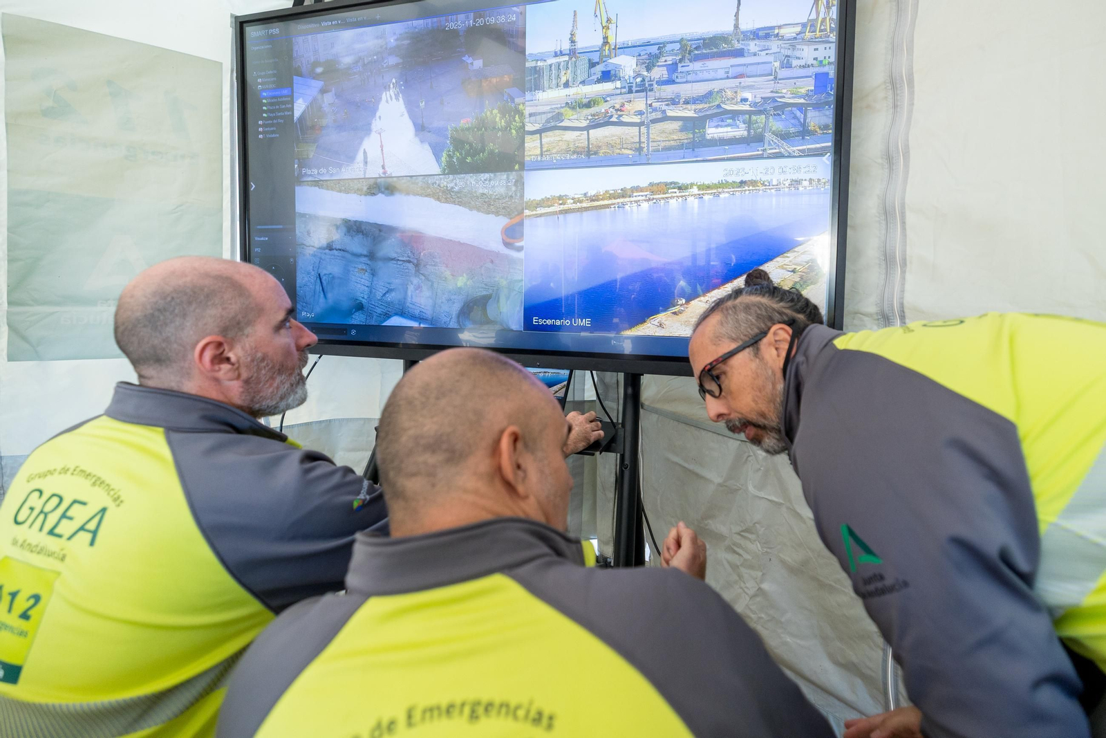 Todas las imágenes del simulacro de tsunami en Cádiz