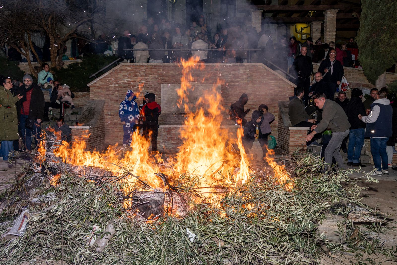 Encendido en Jaén de la lumbre oficial de San Antón 2026 y bendición de los animales
