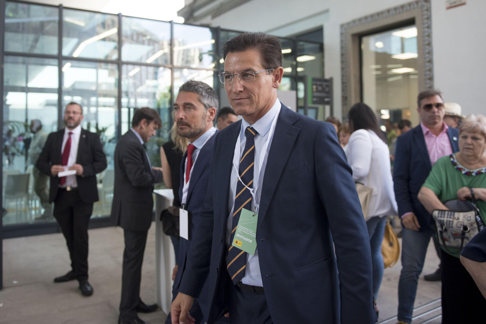 Luis Salvador, durante la inauguración del AVE de Granada