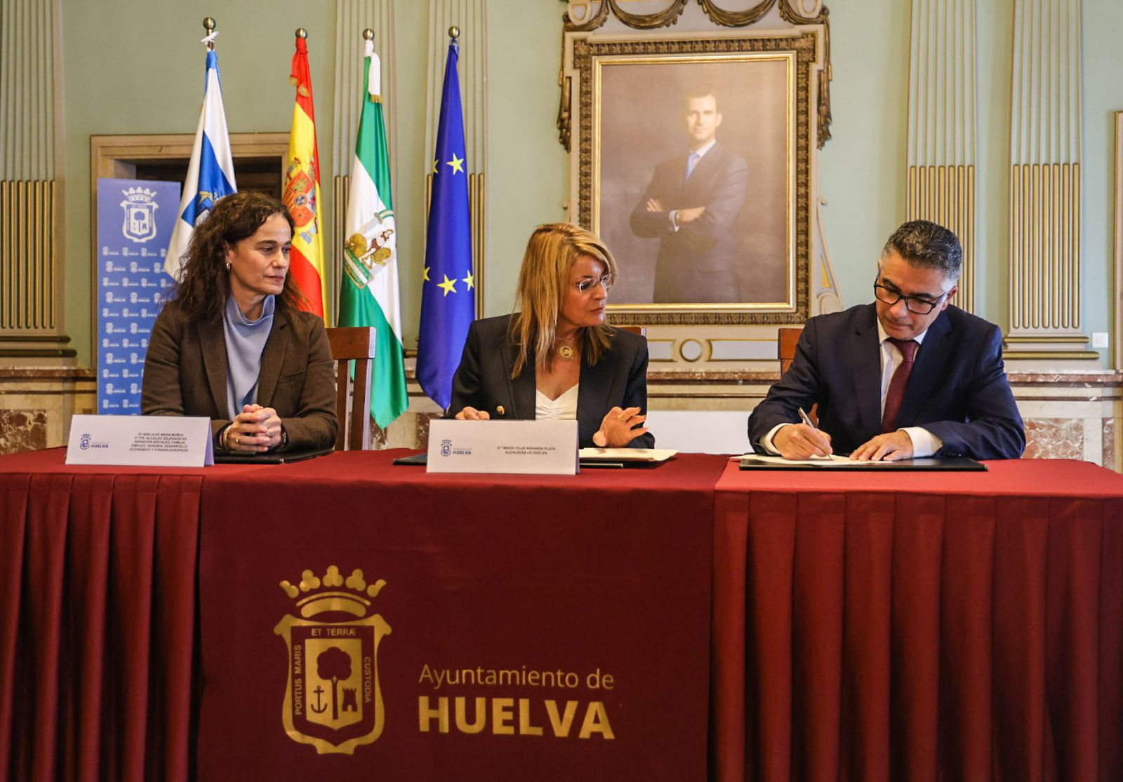 Fotografías del acuerdo de colaboración para la constitución de la Alianza Greener