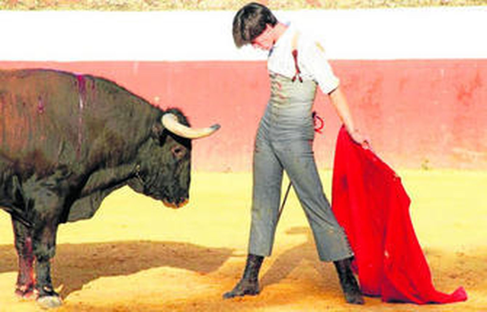 Esaú Fernández, en un tentadero reciente en la finca de Juan Pedro Domecq.