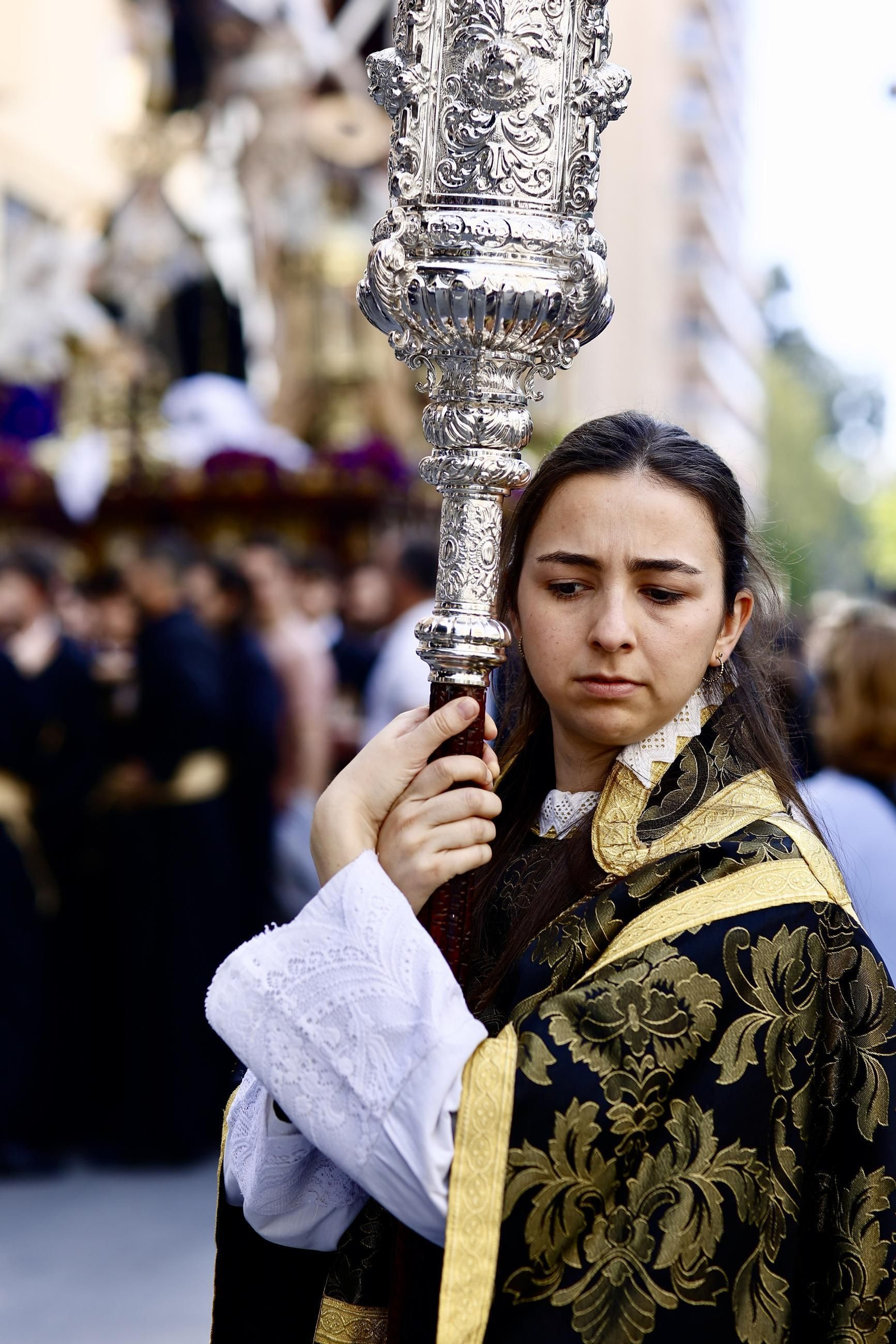 Descendimiento en el Viernes Santo de Málaga, en imágenes