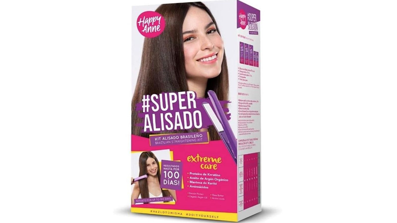 Happy Anne Super Alisado Kit De Alisado 3 Máscaras X 50 Ml C/u 243.9 G