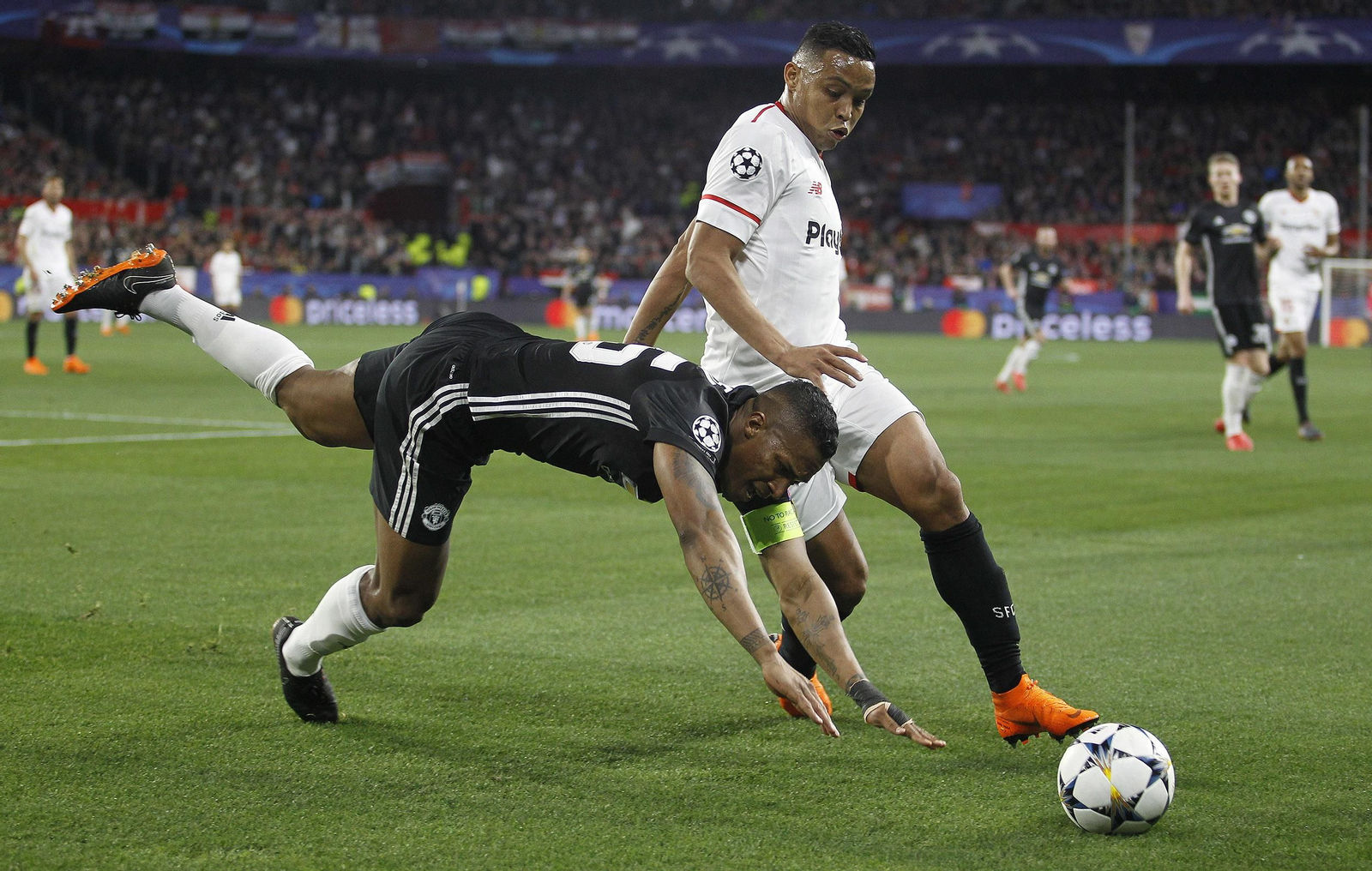 Las imágenes del Sevilla-Manchester United