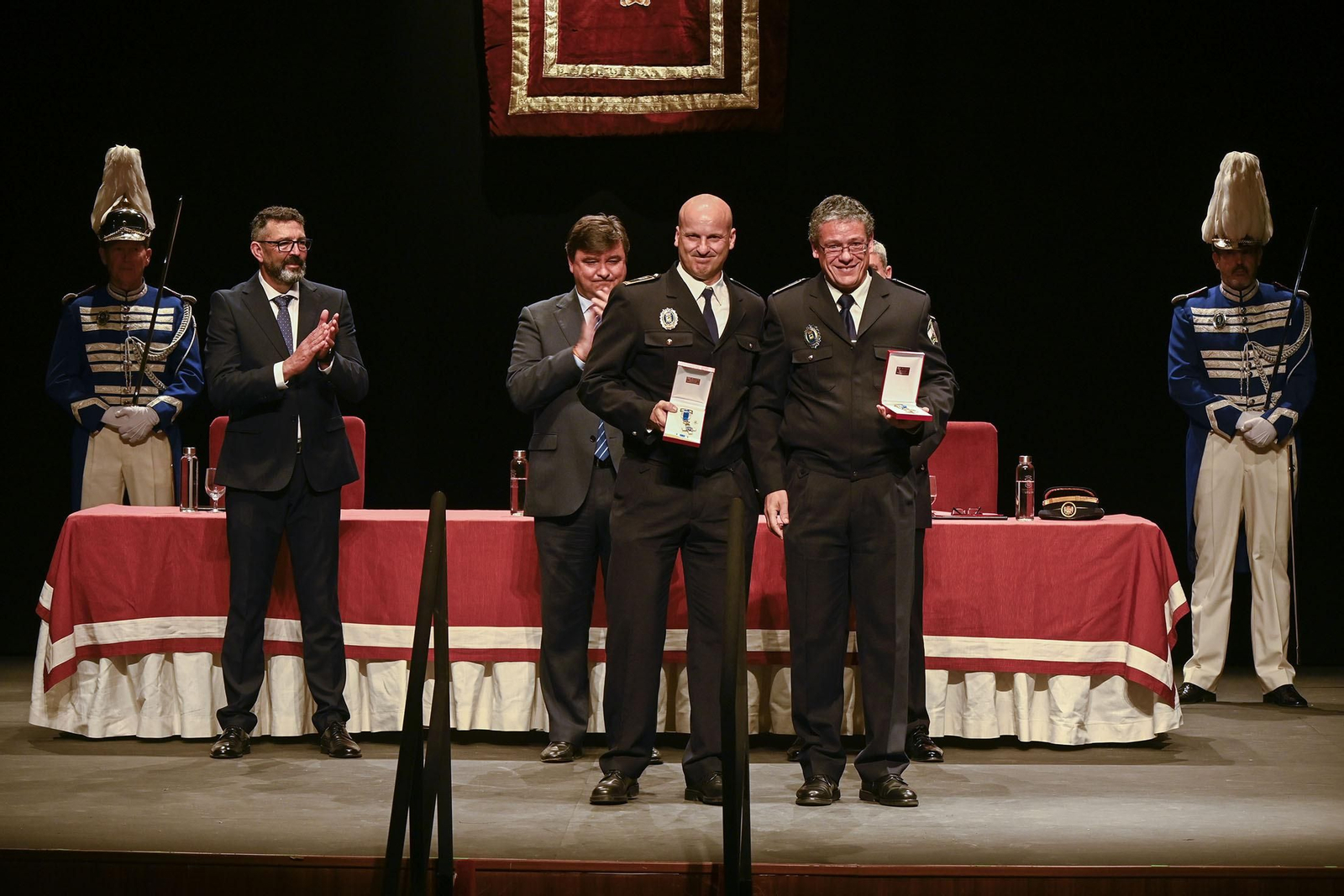 Imágenes del acto del Día de la Policía Local de Huelva