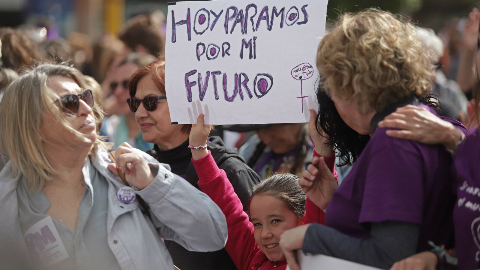 Imágenes de la manifestación  por el Día de la Mujer en Algeciras