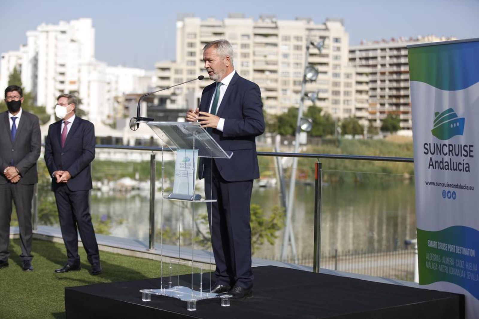 José García Fuentes, presidente de Suncruise, en la presentación del primer Congreso Internacional de Turismo de Cruceros en Andalucía, este lunes en Sevilla.