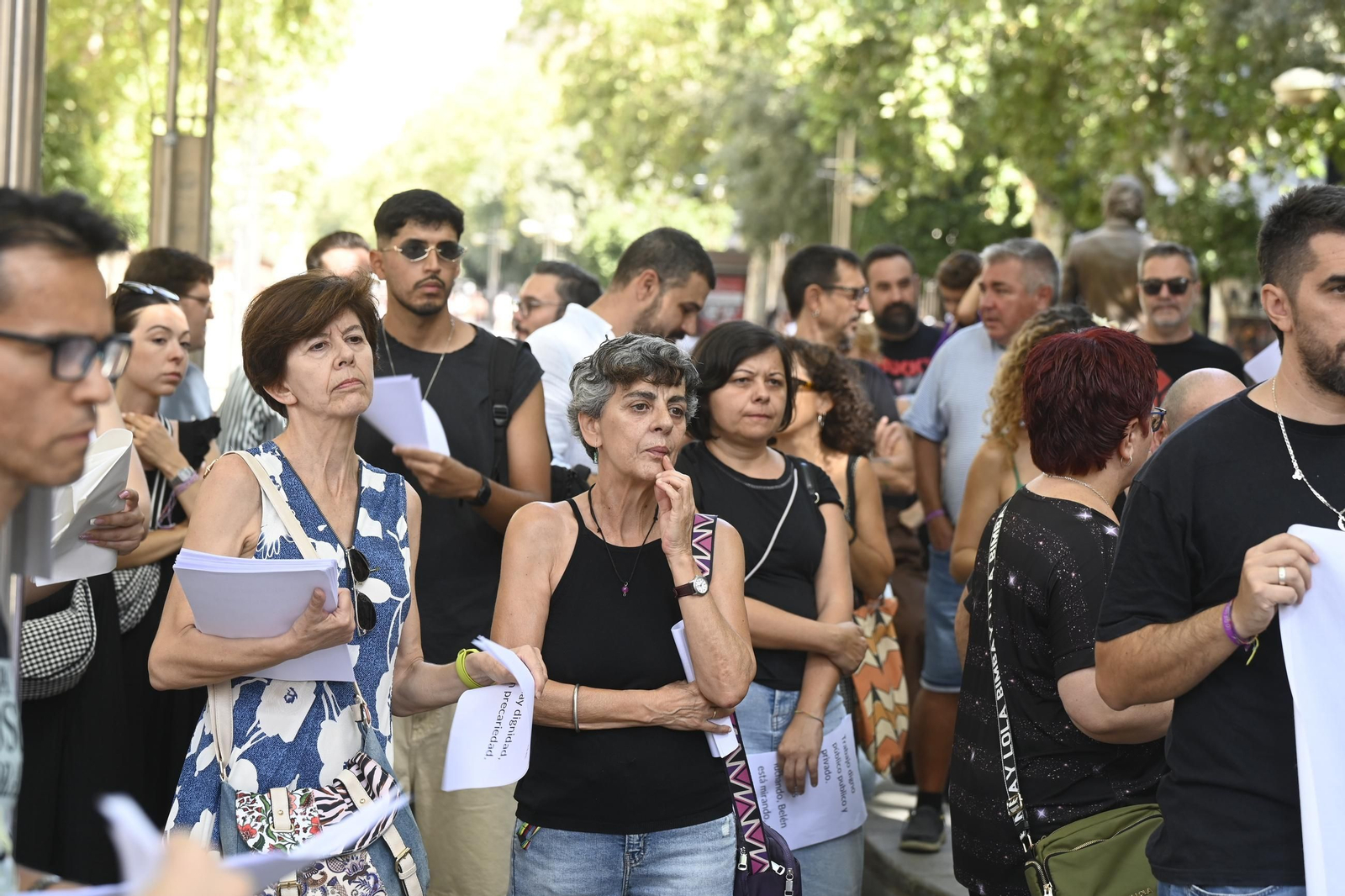 Las imágenes de la concentración de los trabajadores del sector social en Córdoba para denunciar su precariedad