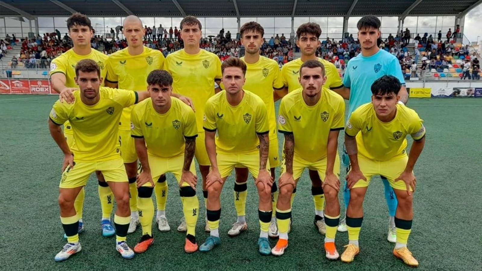 Once inicial del conjunto de Alberto Lasarte en su visita a Lebrija.