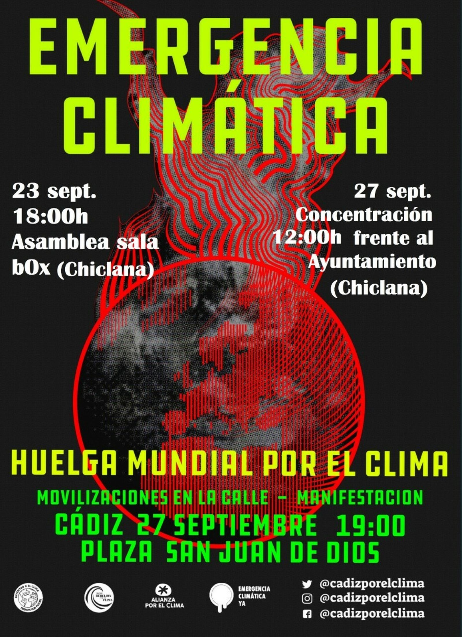 Cartel de semana de la emergencia climática