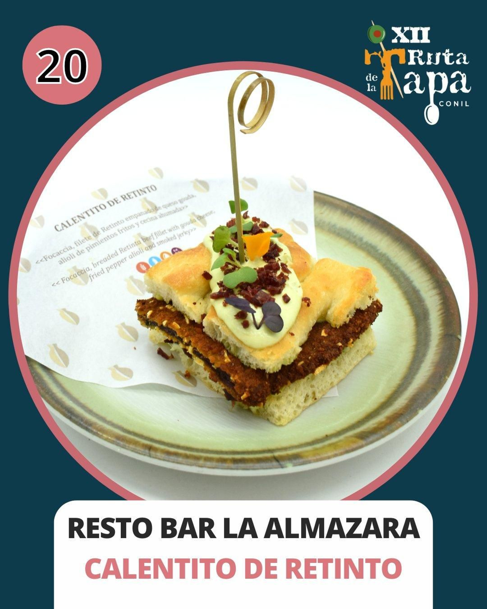 Resto Bar La Almazara / Tapa: Calentito de retinto