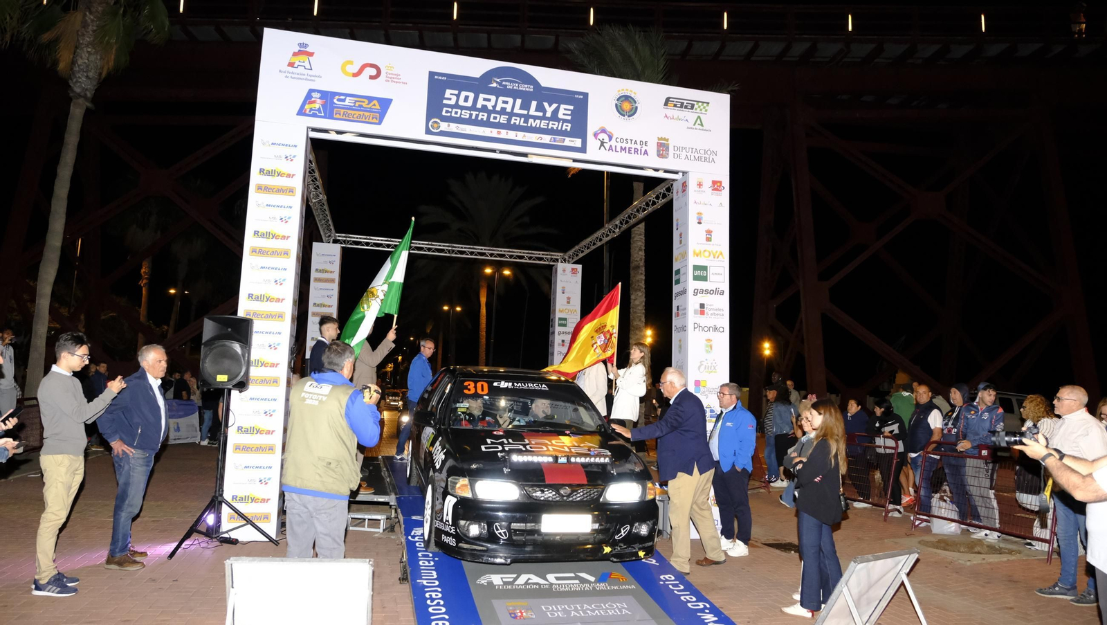 La salida de la 50 edición del Rallye Costa de Almería, en imágenes