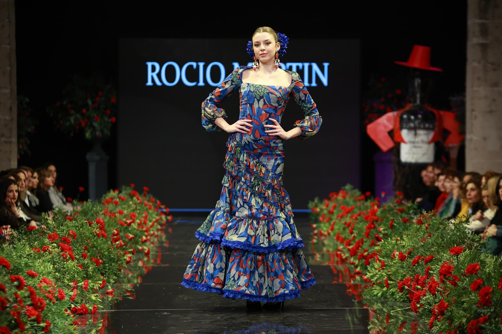 Desfile de Rocío Martín de Gitana en la Pasarela Flamenca Jerez Tío Pepe 2023