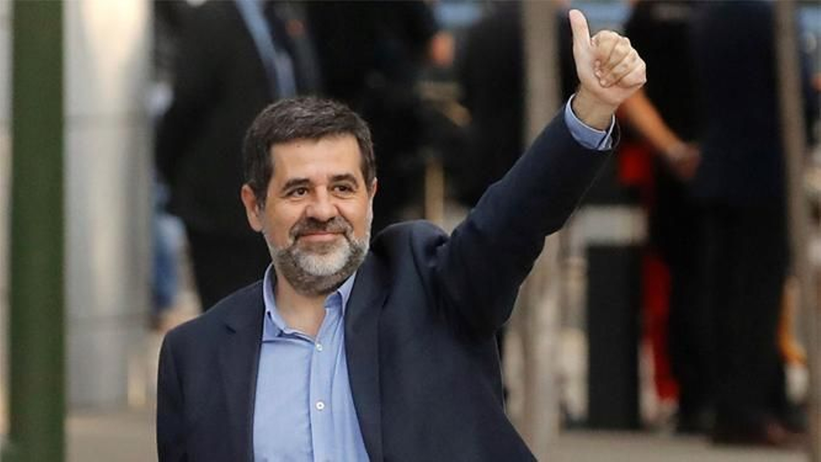 Jordi Sánchez, a su llegada a la Audiencia Nacional